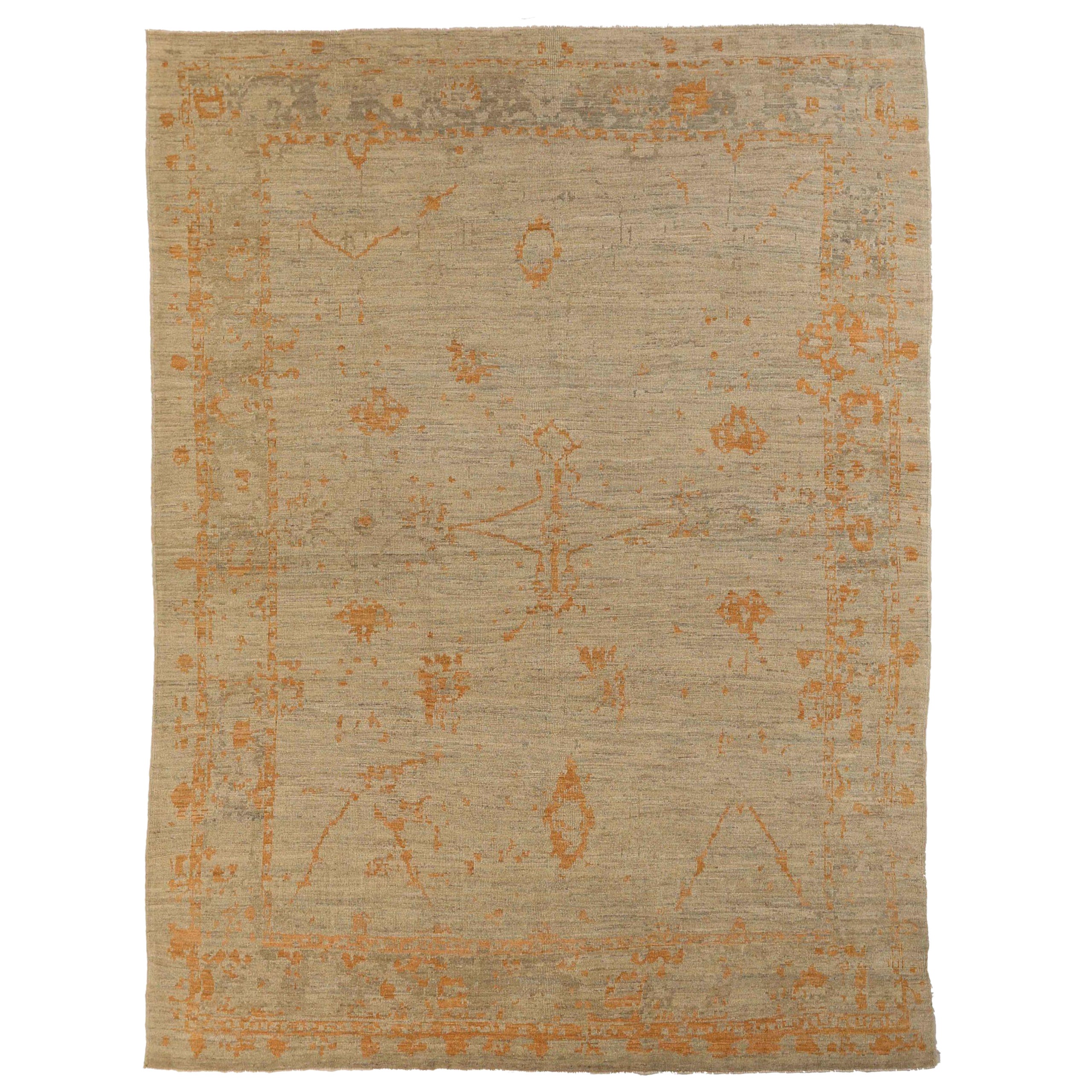 Tapis persans Oushak vers 1990 - 67835