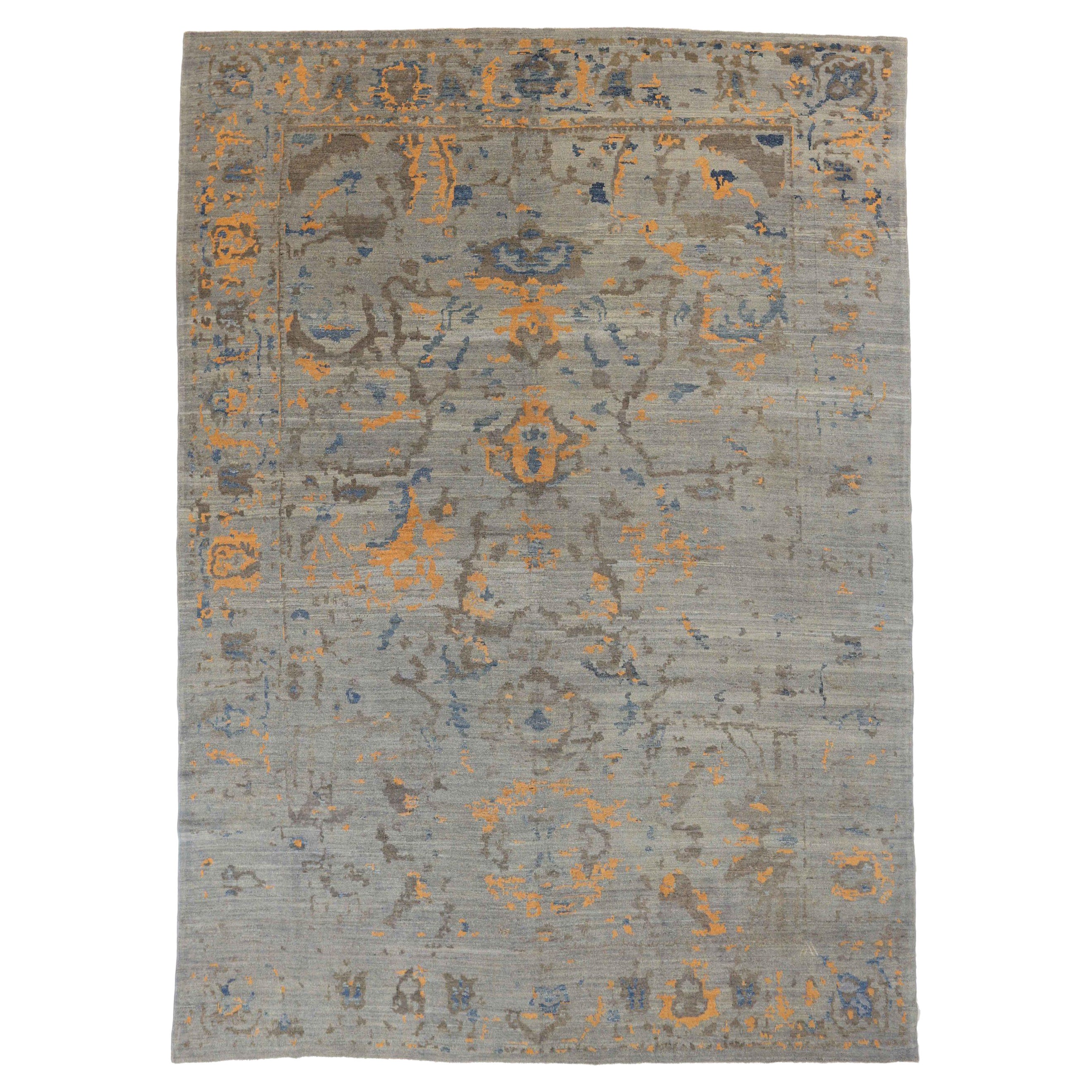 Persian Oushak Area Rugs Circa 1990 - 68975