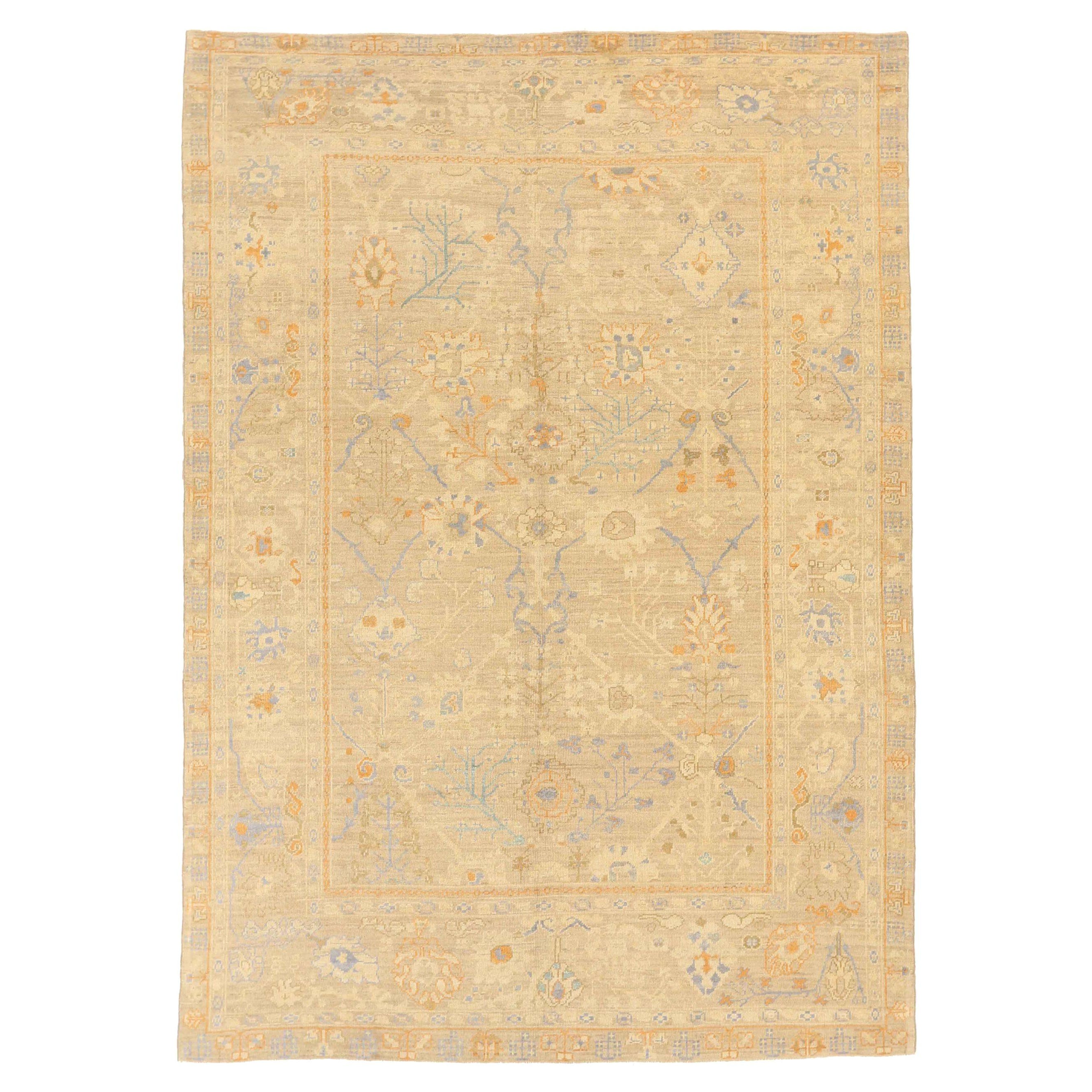 Persische Oushak-Teppiche Circa 1990 - 69037 im Angebot