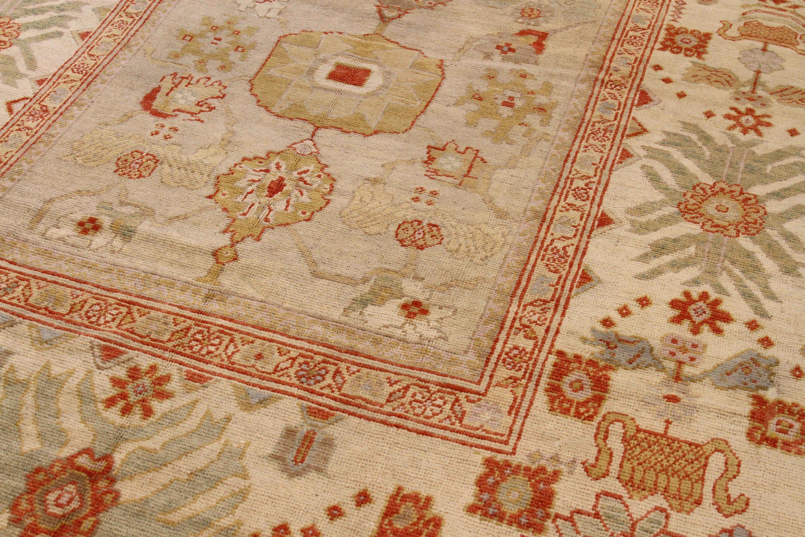 Asiatico Tappeti persiani Oushak Circa 1990 - 13868 in vendita