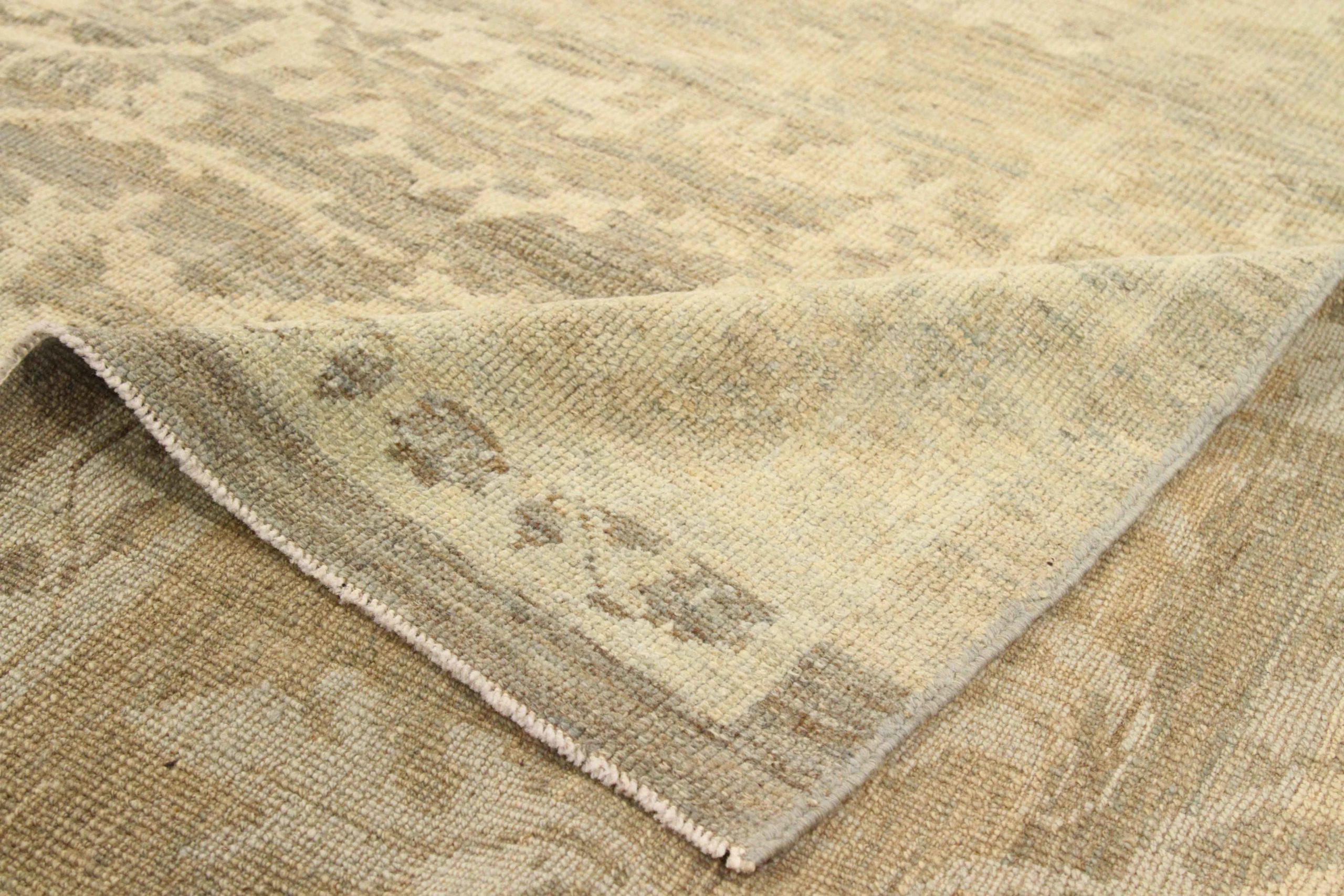 Tapis persans Oushak vers 1990 - 67685 Excellent état - En vente à Dallas, TX