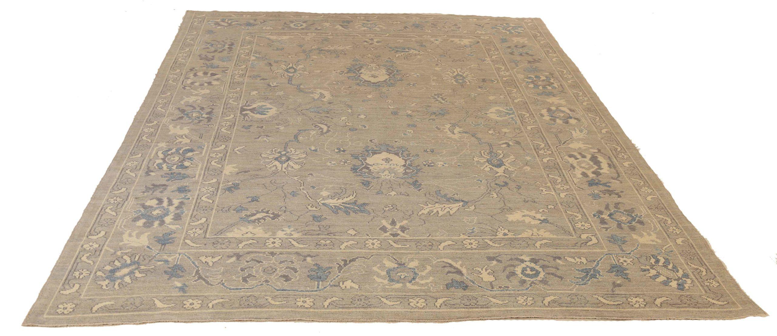 Discover the elegance of Persian Oushak featuring Area Rugs in Circa 1990. Designed with meticulous attention to detail, this exclusive design is perfect for enhancing your space.