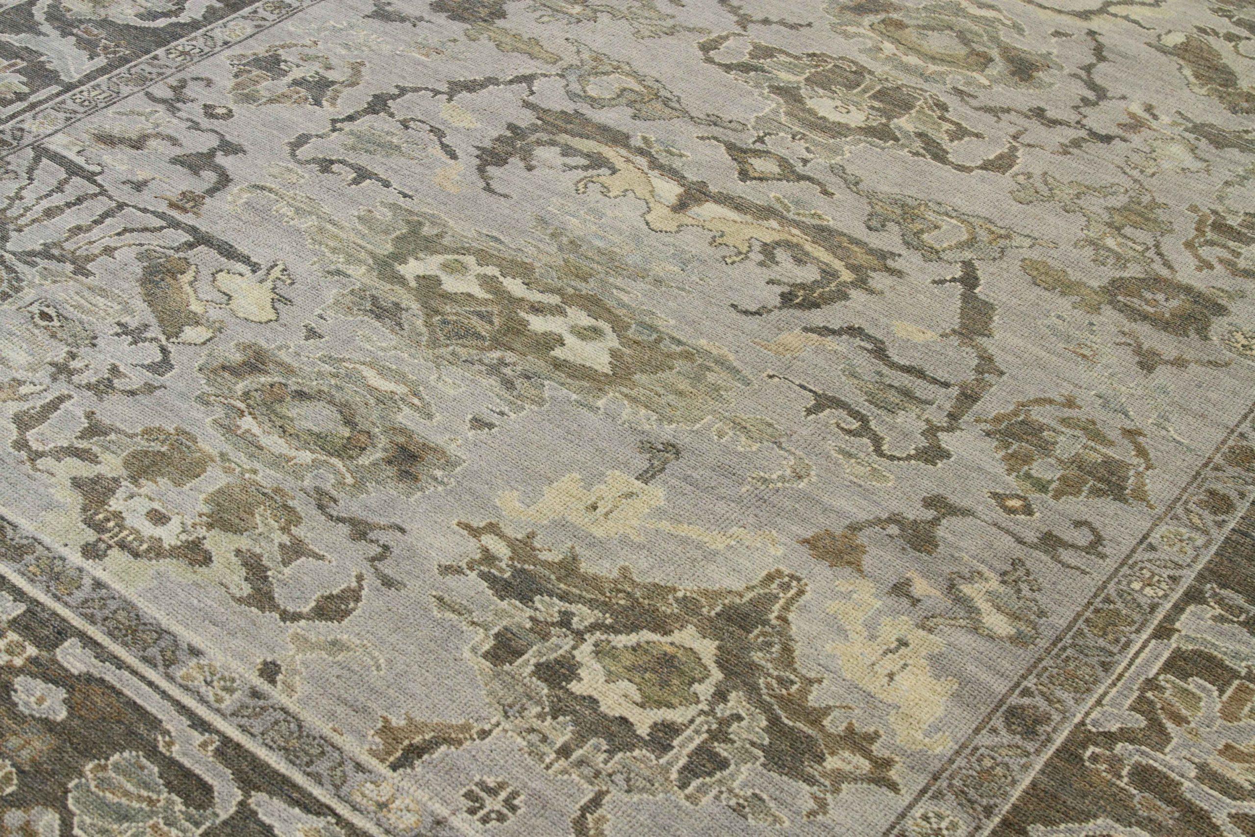 Asian Persian Oushak Area Rugs Circa 1990 - 68224 For Sale