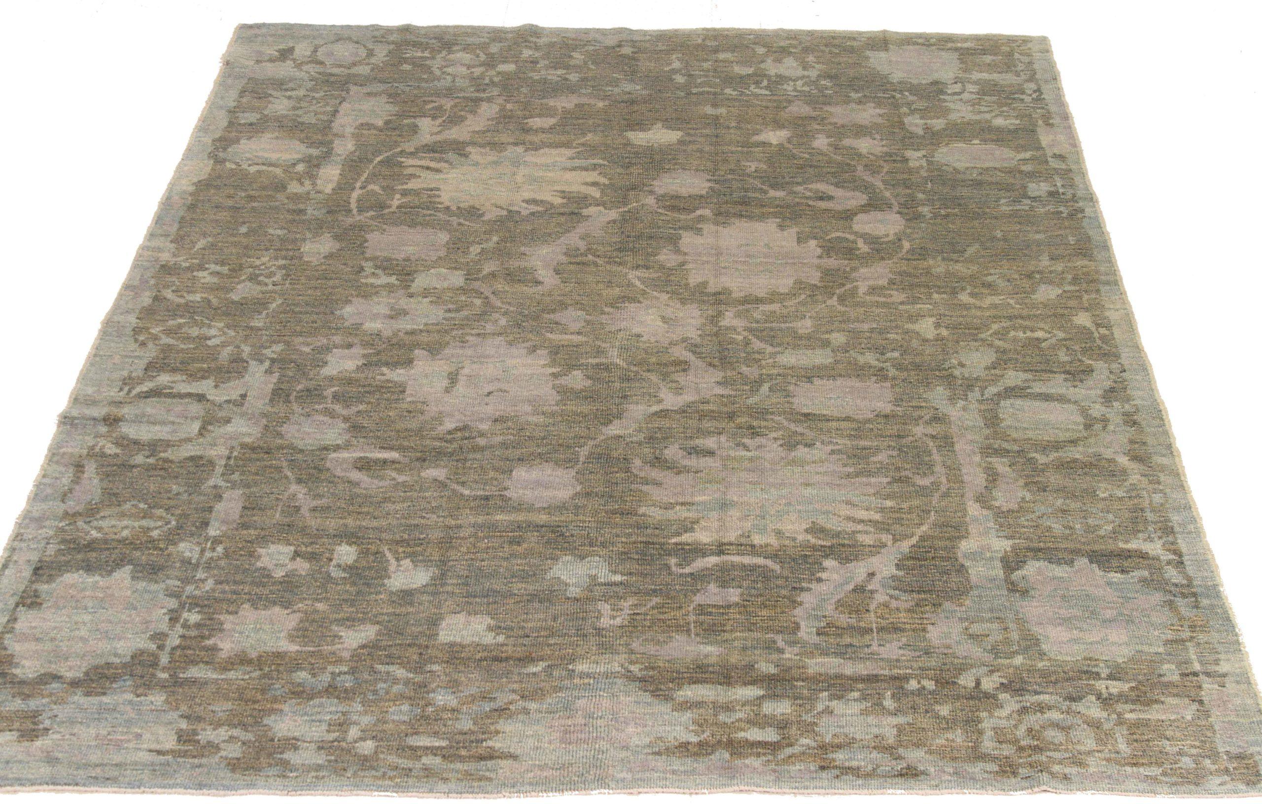 Discover the elegance of Persian Oushak featuring Area Rugs in Circa 1990. Designed with meticulous attention to detail, this exclusive design is perfect for enhancing your space.