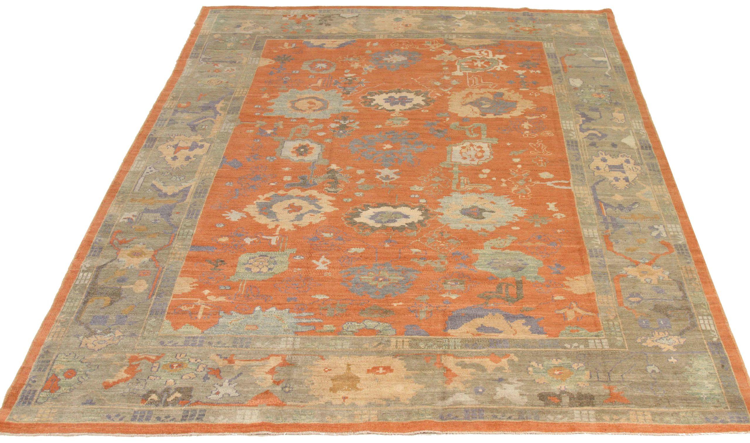 Discover the elegance of Persian Oushak featuring Area Rugs in Circa 1990. Designed with meticulous attention to detail, this exclusive design is perfect for enhancing your space.