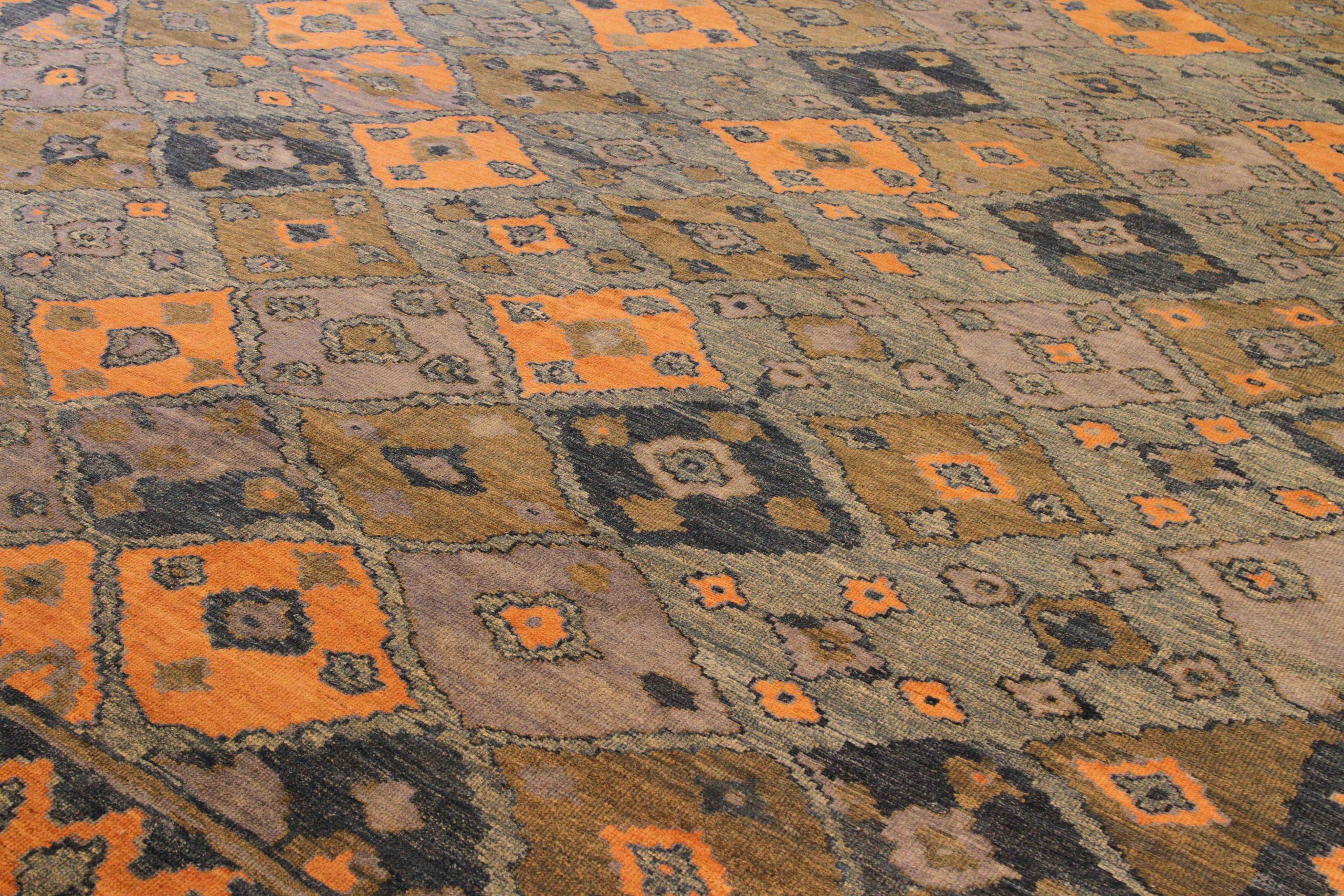 Asiatique Tapis persans Oushak vers 1990 - 68751 en vente