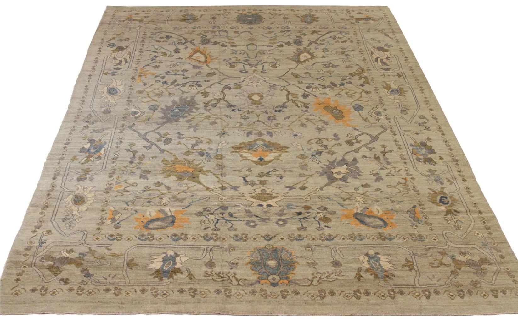 Discover the elegance of Persian Oushak featuring Area Rugs in Circa 1990. Designed with meticulous attention to detail, this exclusive design is perfect for enhancing your space.