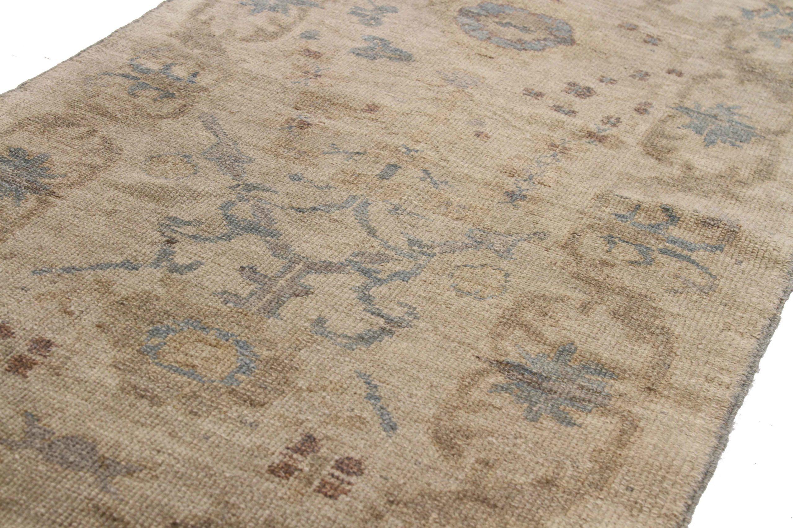 Asiatique Tapis persans Oushak vers 1990 - 68986 en vente