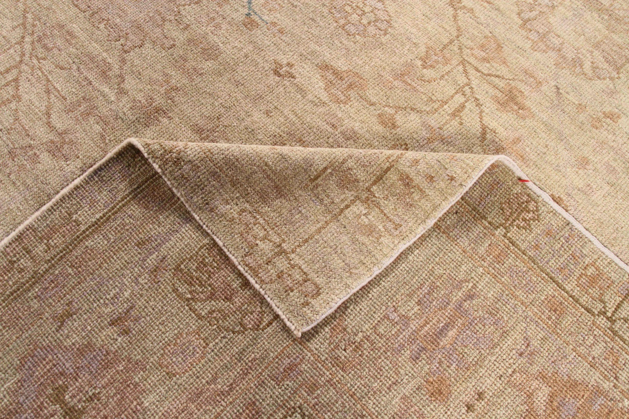 Tapis persans Oushak vers 1990 - 69136 Excellent état - En vente à Dallas, TX