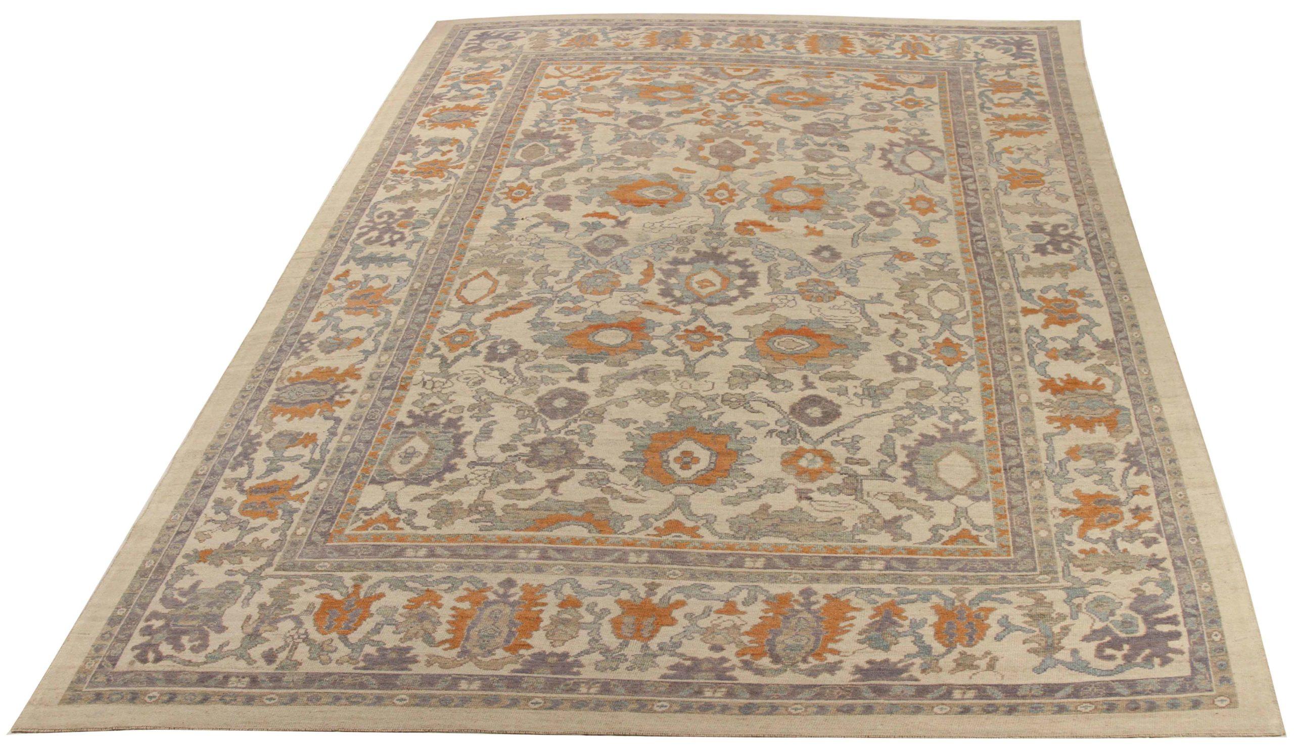 Scopri l'eleganza dei tappeti persiani Oushak con le caratteristiche dei tappeti CIRCA del 1990. Progettato con una meticolosa attenzione ai dettagli, questo design esclusivo è perfetto per valorizzare il tuo spazio.