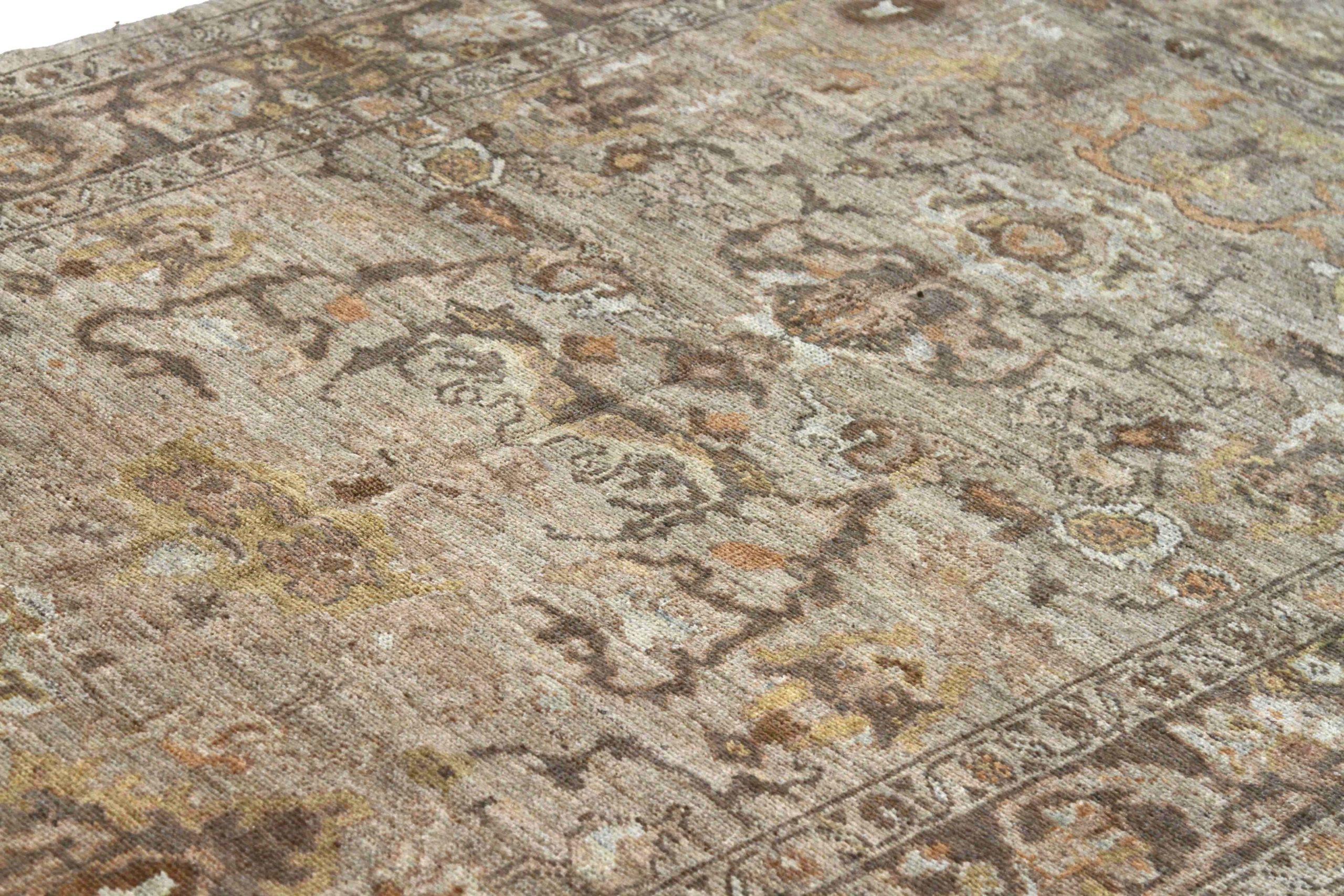 Tapis persans Oushak vers 1990 - 69155 Excellent état - En vente à Dallas, TX