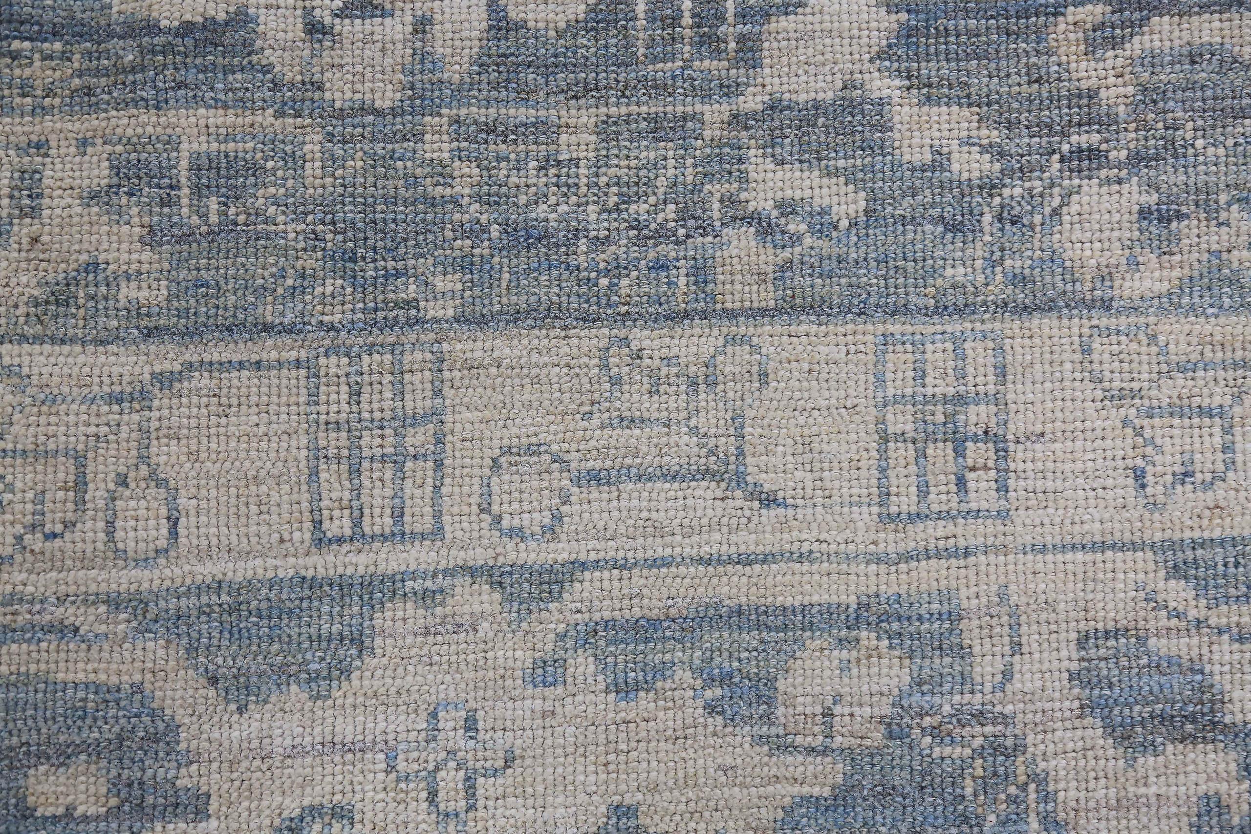 Persische Oushak-Teppiche Circa 1990 - Wolle Grau Elfenbein Design - 89015 (Asiatisch) im Angebot