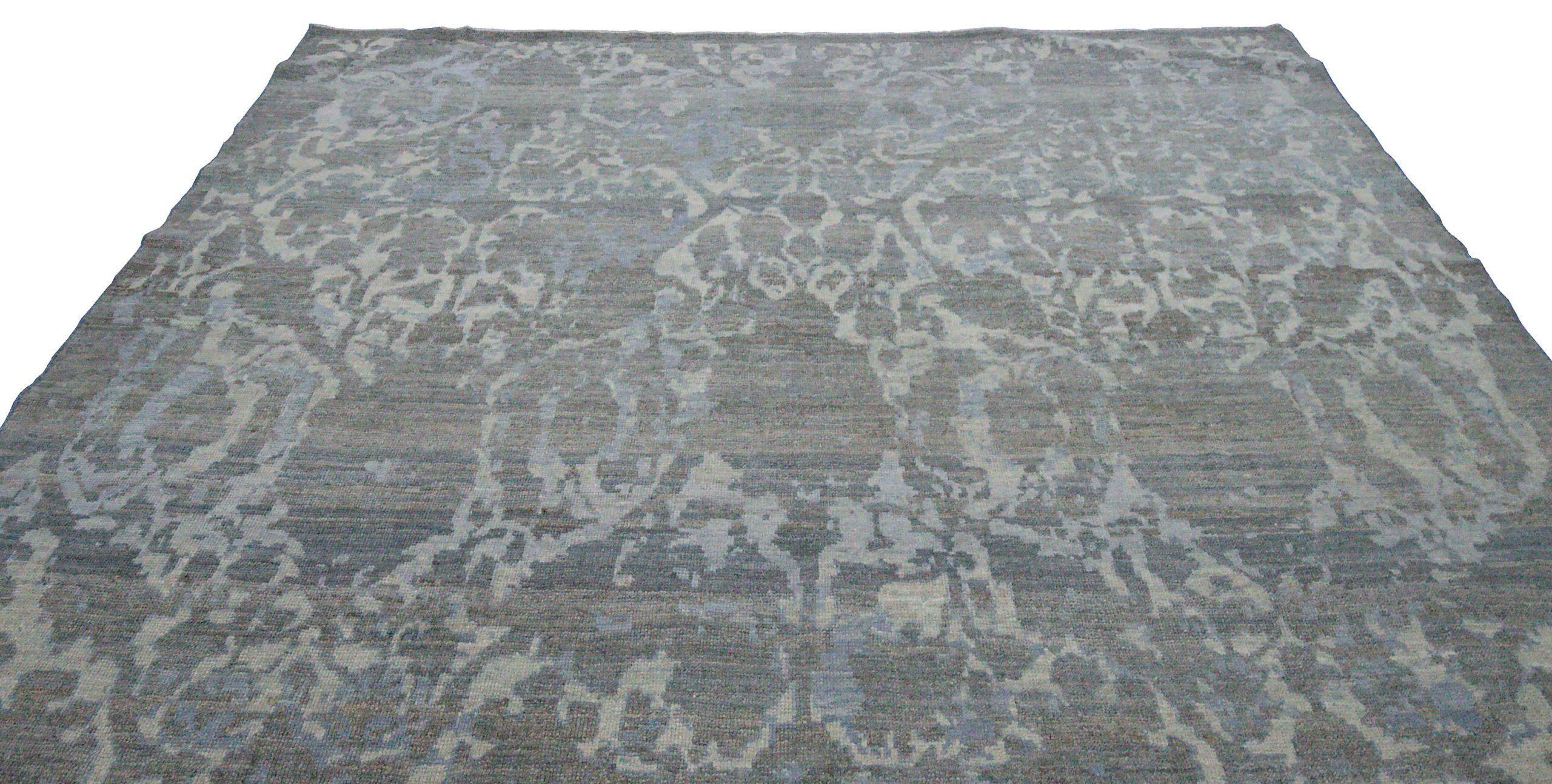 Irakien Tapis de sol persan Design/One - Laine Bleu Brown Ivory Design - 88977 en vente