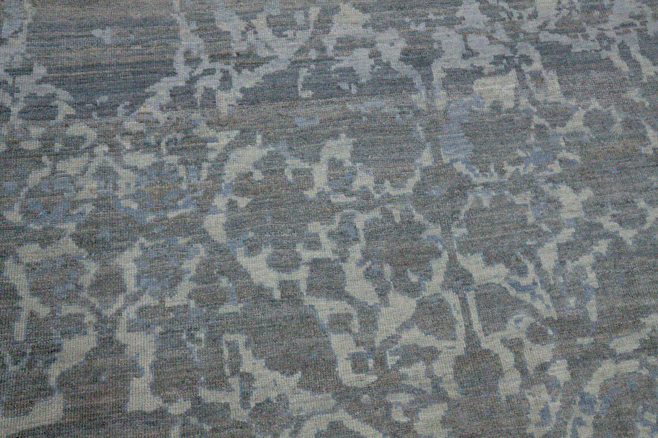 Tapis de sol persan Design/One - Laine Bleu Brown Ivory Design - 88977 Excellent état - En vente à Dallas, TX