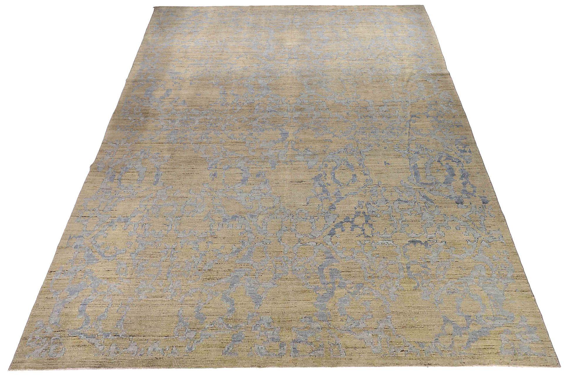 Discover the elegance of Persian Oushak featuring Area Rugs in Circa 1990. Designed with Wool and BlueIvory, this exclusive design is perfect for enhancing your space.