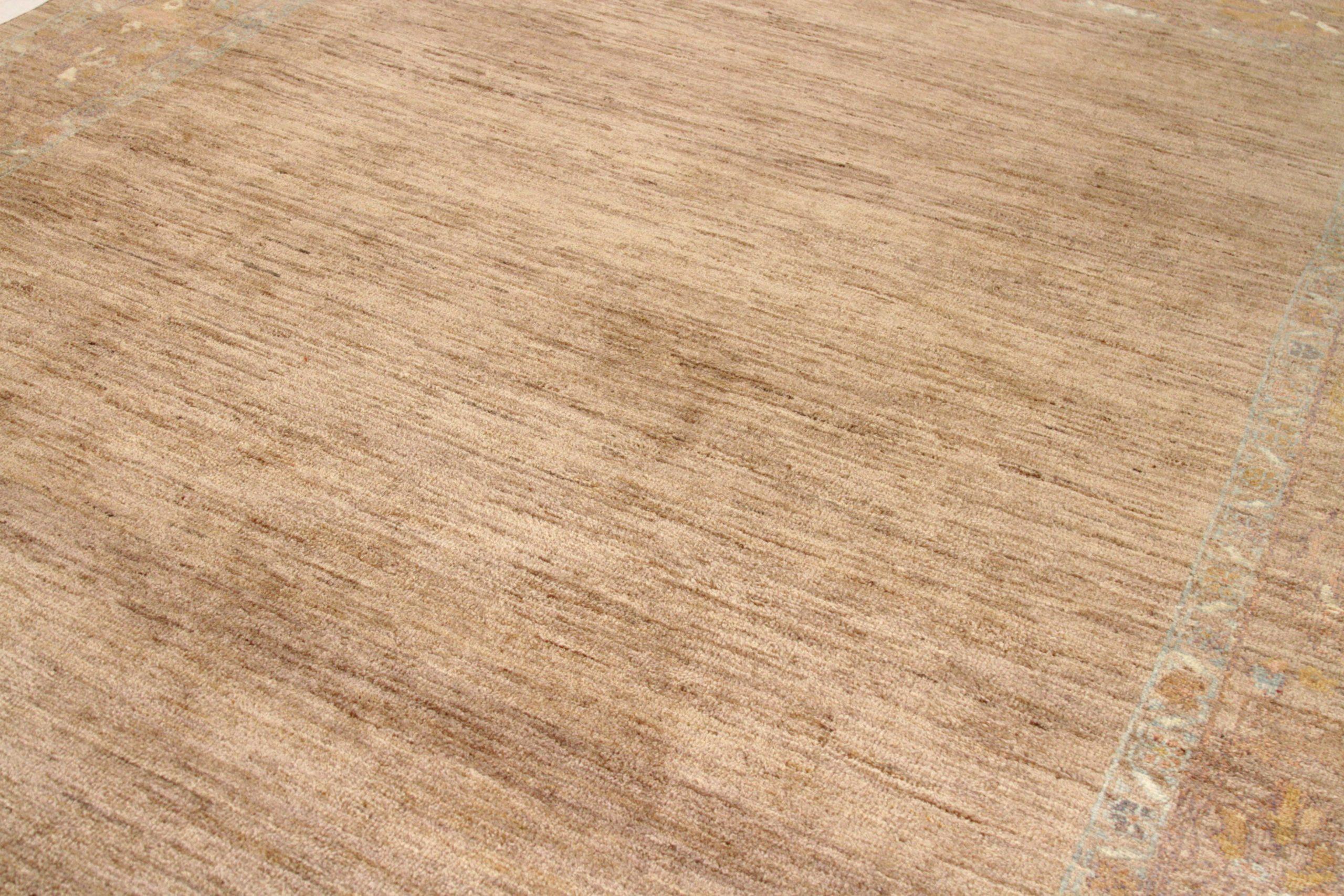 Alfombras Persas Oushak - Lana Marrón Marfil Diseño Amarillo - 88175 Iraquí en venta