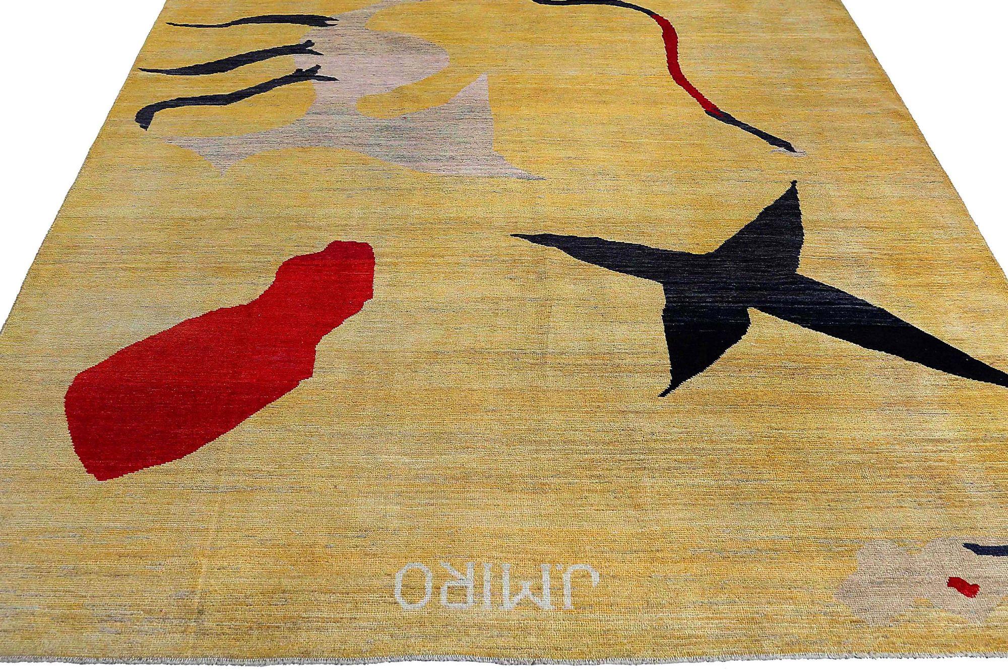 Tapis persans Oushak - Design en laine rouge jaune - 96781 Excellent état - En vente à Dallas, TX