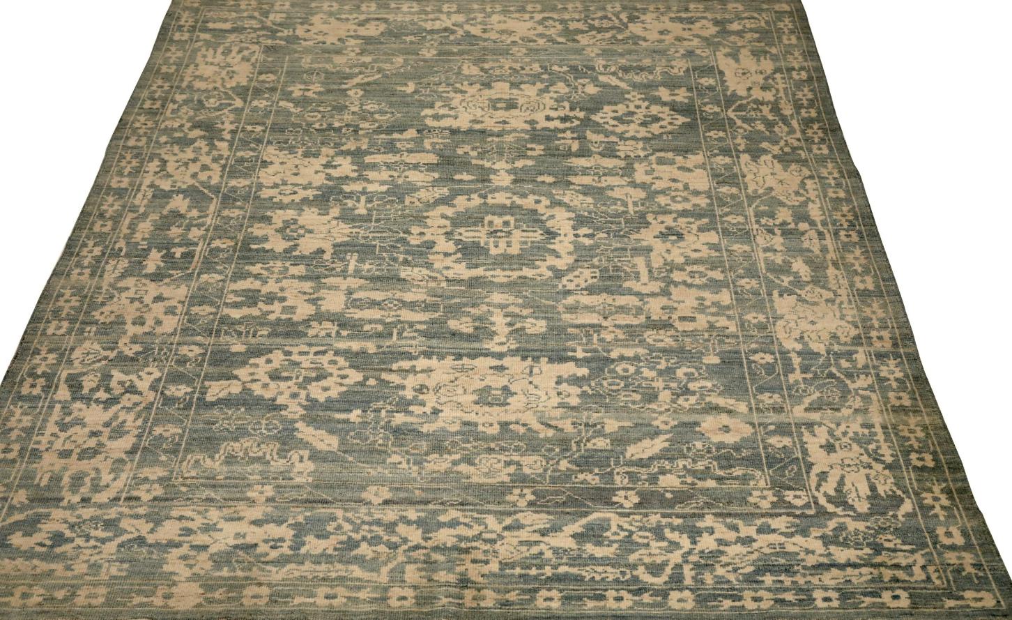 Oushak persan Circa 1990 - 69474 Excellent état - En vente à Dallas, TX