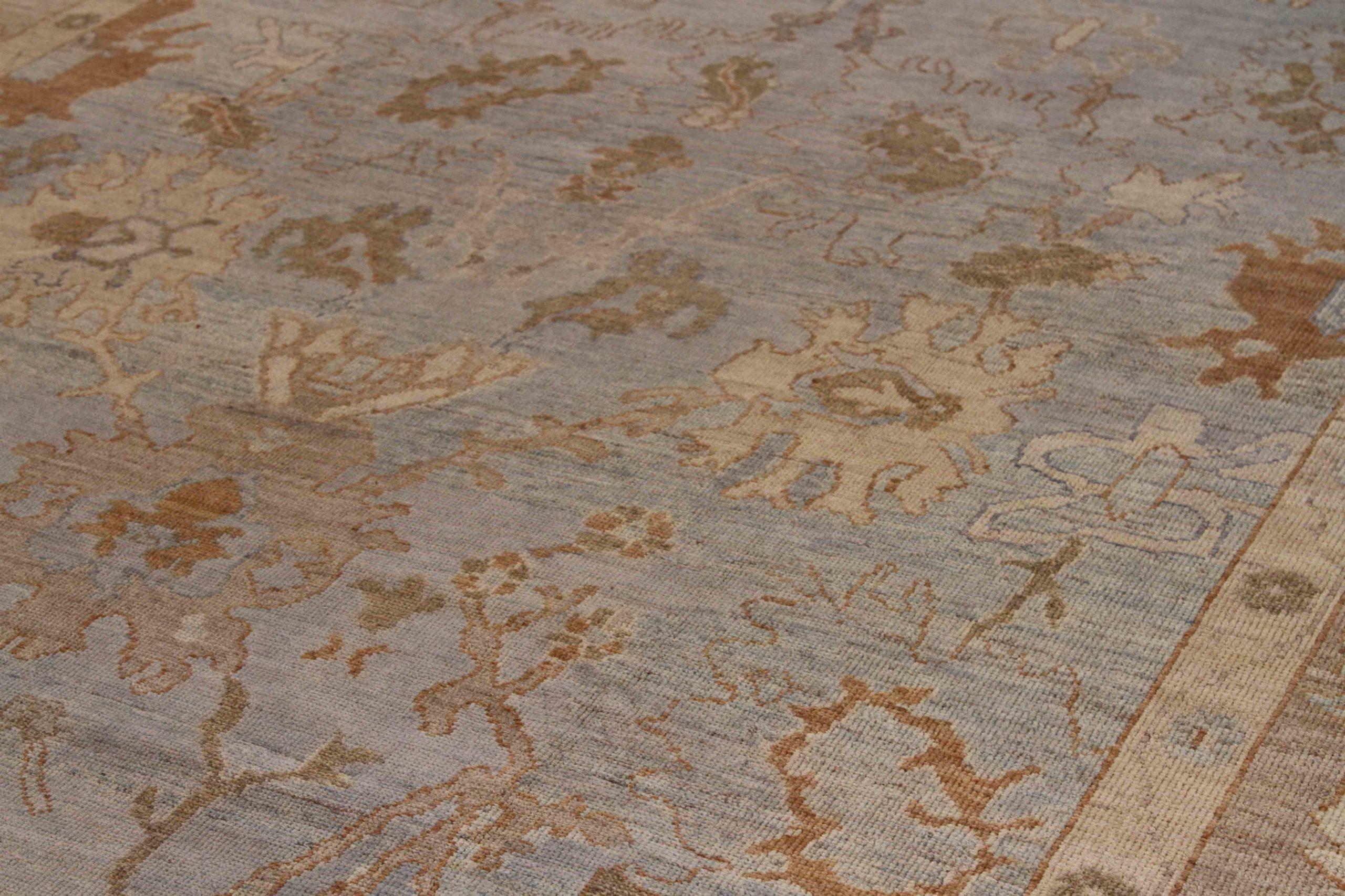 Asian Persian Oushak Circa 1990 - 70213 For Sale