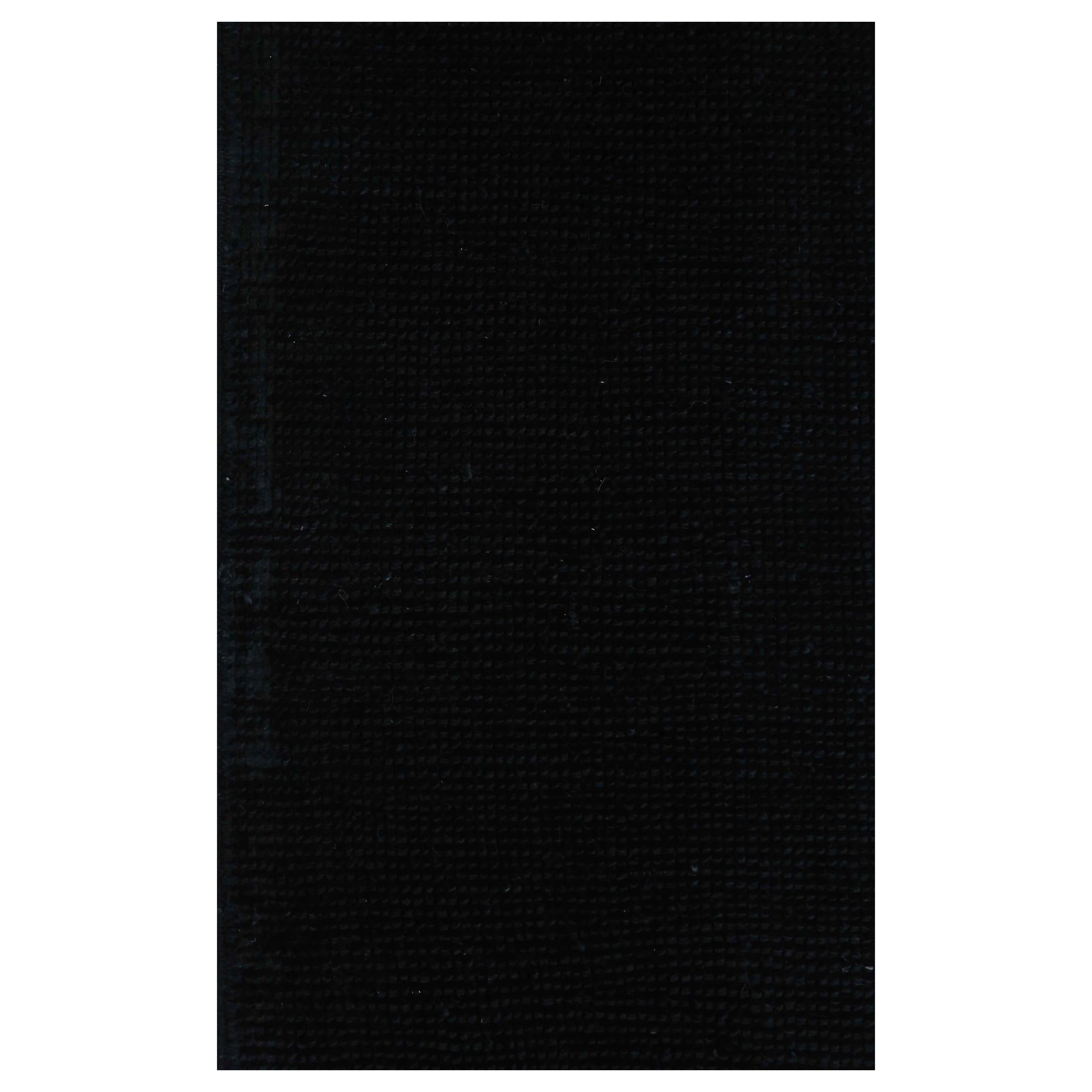 Alfombra Persa Oushak Circa 1990 - Lana Diseño Negro - 89070 en venta