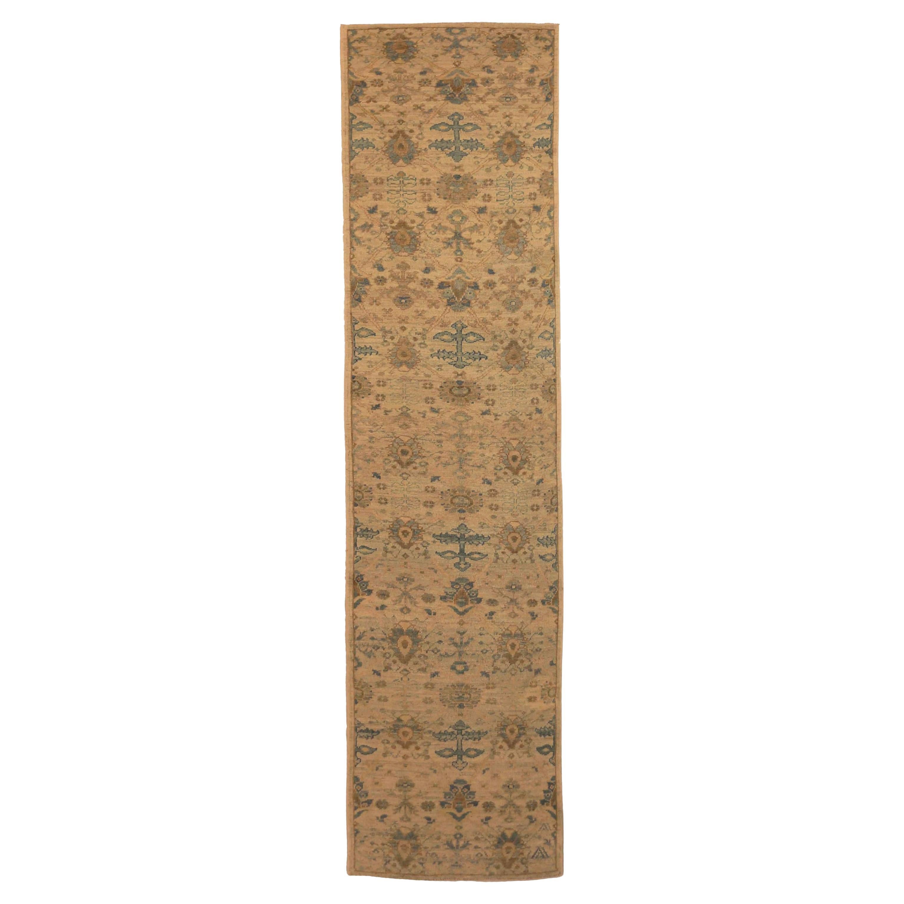 Tappeto Persiano Oushak Runner Circa 1990 - 68052