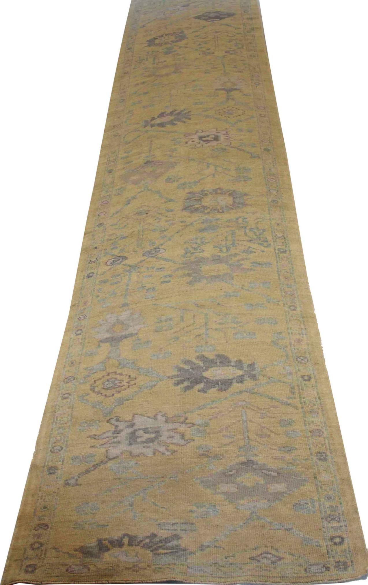 Discover the elegance of Persian Oushak featuring Runner Rug in Circa 1990. Designed with meticulous attention to detail, this exclusive design is perfect for enhancing your space.