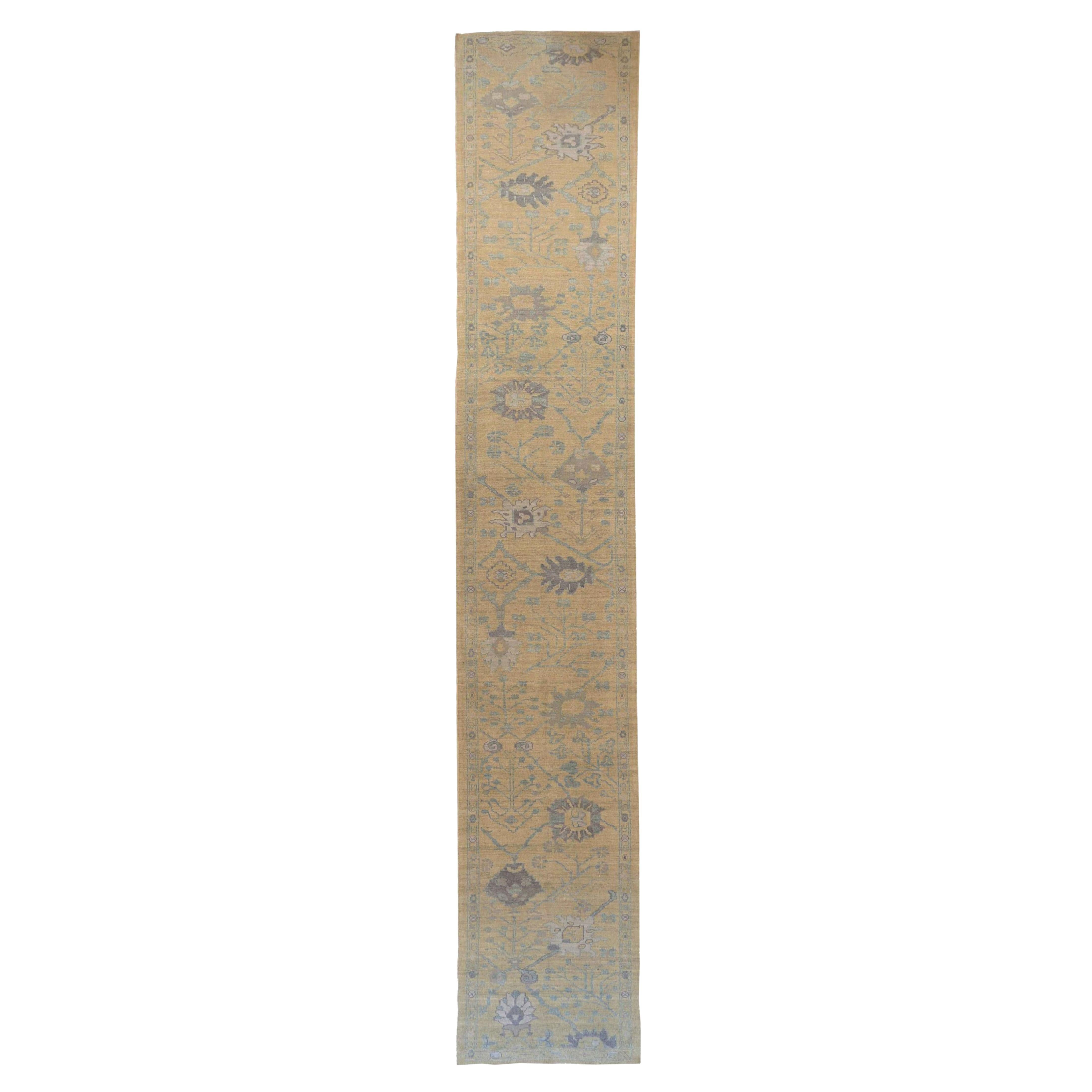 Tappeto Persiano Oushak Runner Circa 1990 - 69160