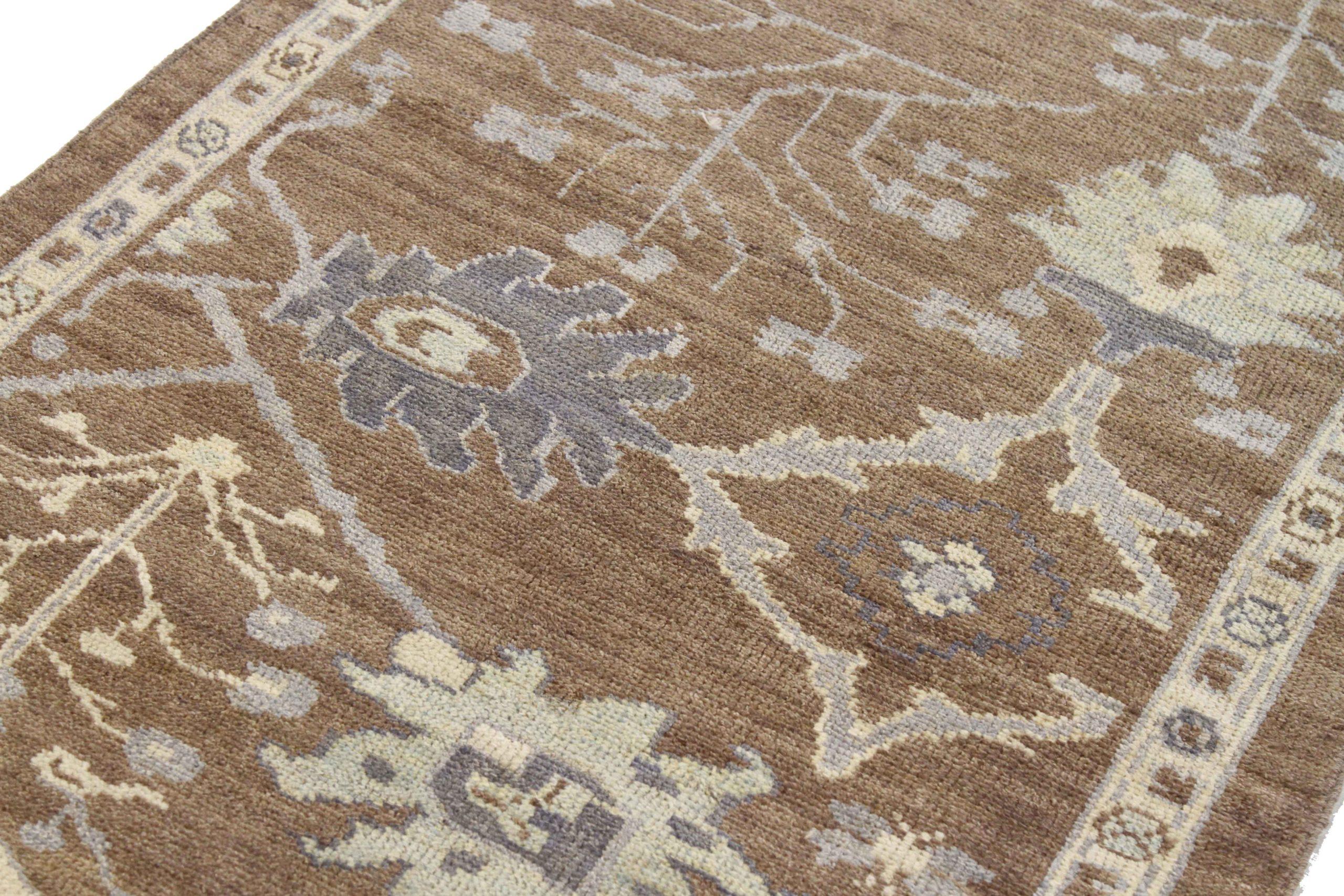 Asiatico Tappeto Persiano Oushak Runner - 68989 in vendita