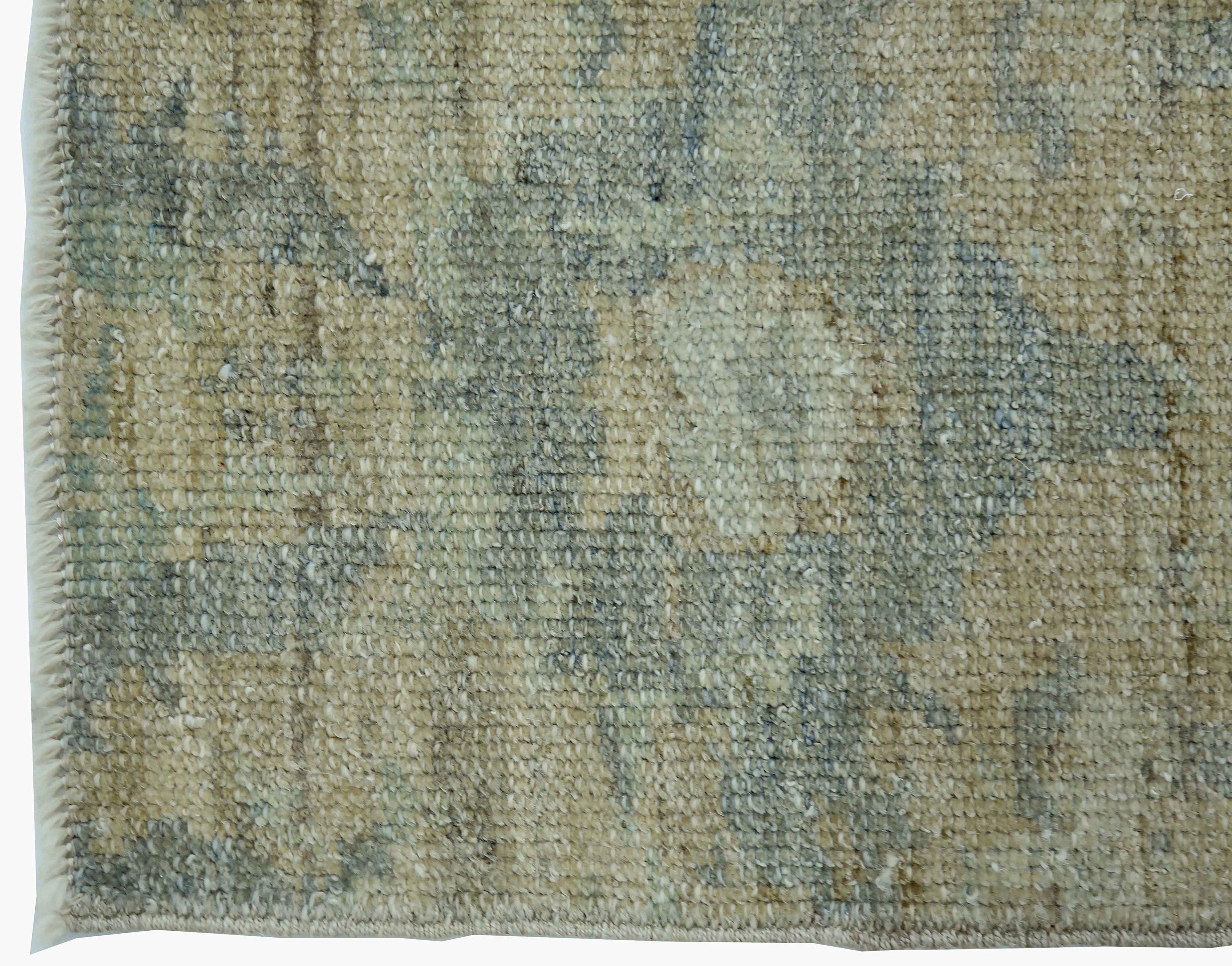 Persischer Oushak-Teppich Circa 1990 - Wolle Grau Elfenbein Design - 89058 (20. Jahrhundert) im Angebot