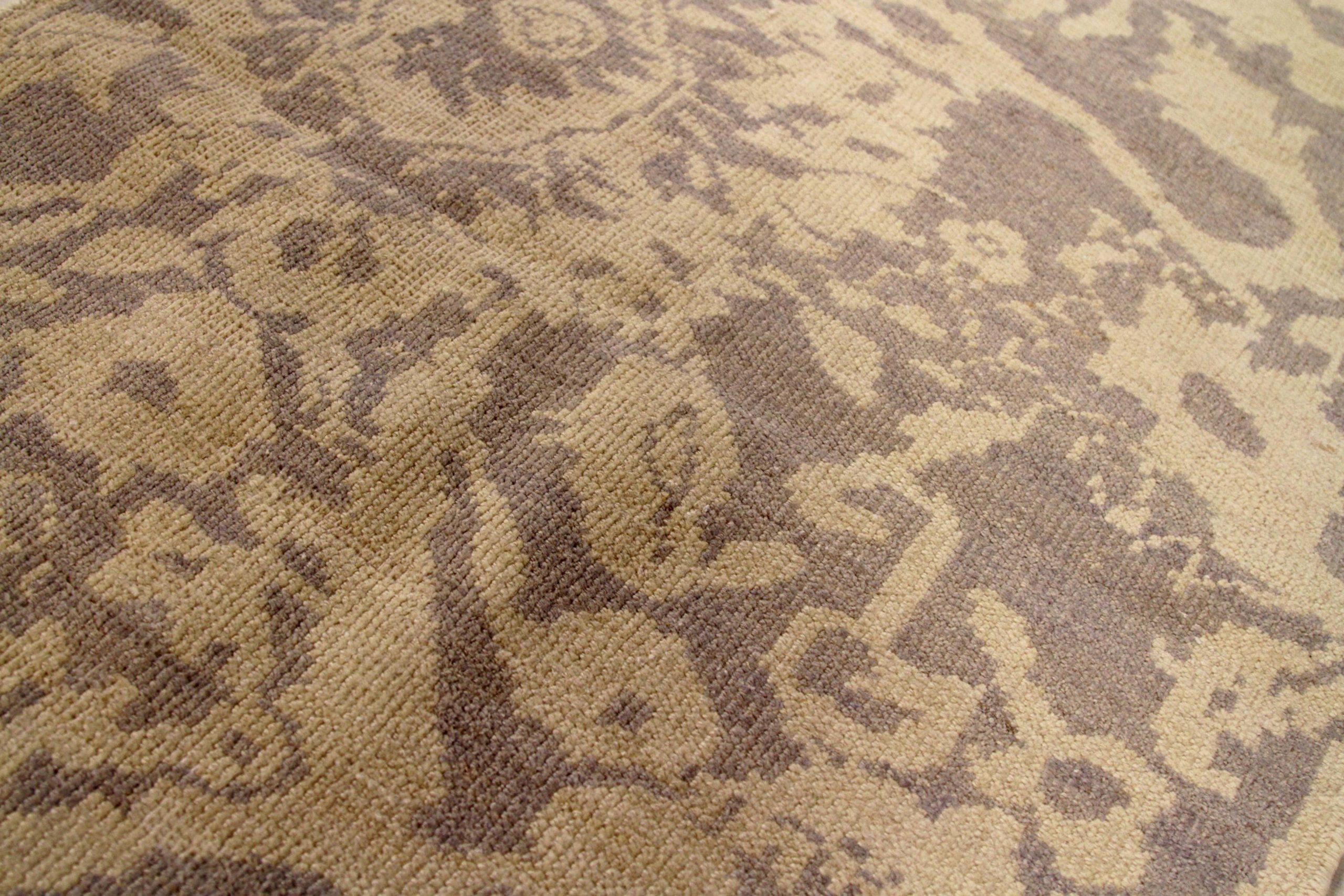 Iracheno Tappeto Persiano Oushak Small - Lana Marrone Avorio Design - 88140 in vendita