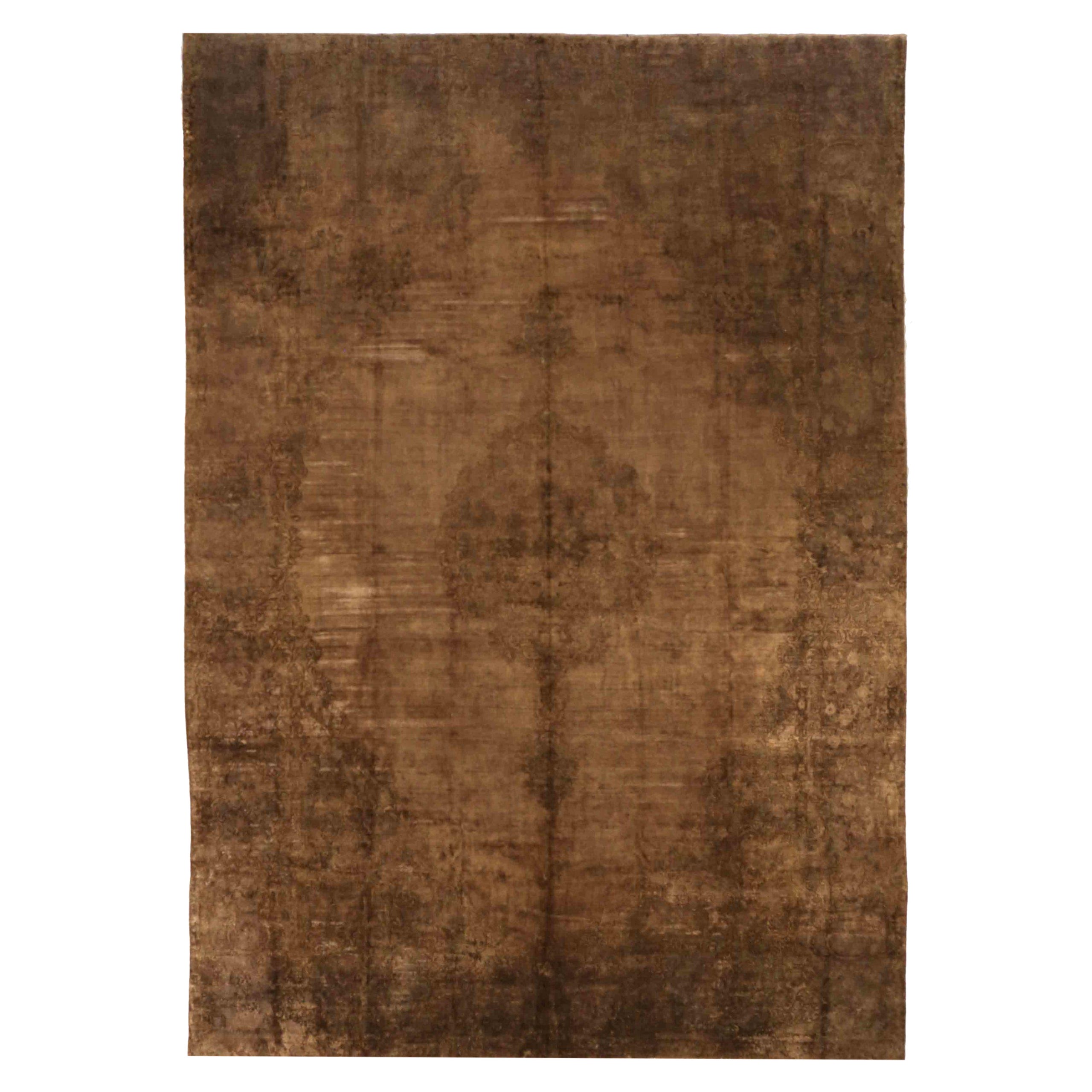 Persische Overdye Area Teppiche CIRCA 1910 - Wolle Brown 70690 im Angebot