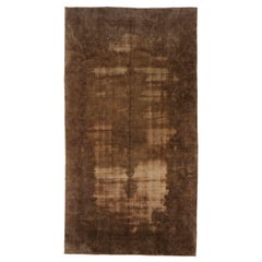 Persische Overdye Over Size Teppich CIRCA 1910 - Wolle Braun Elfenbein 70689