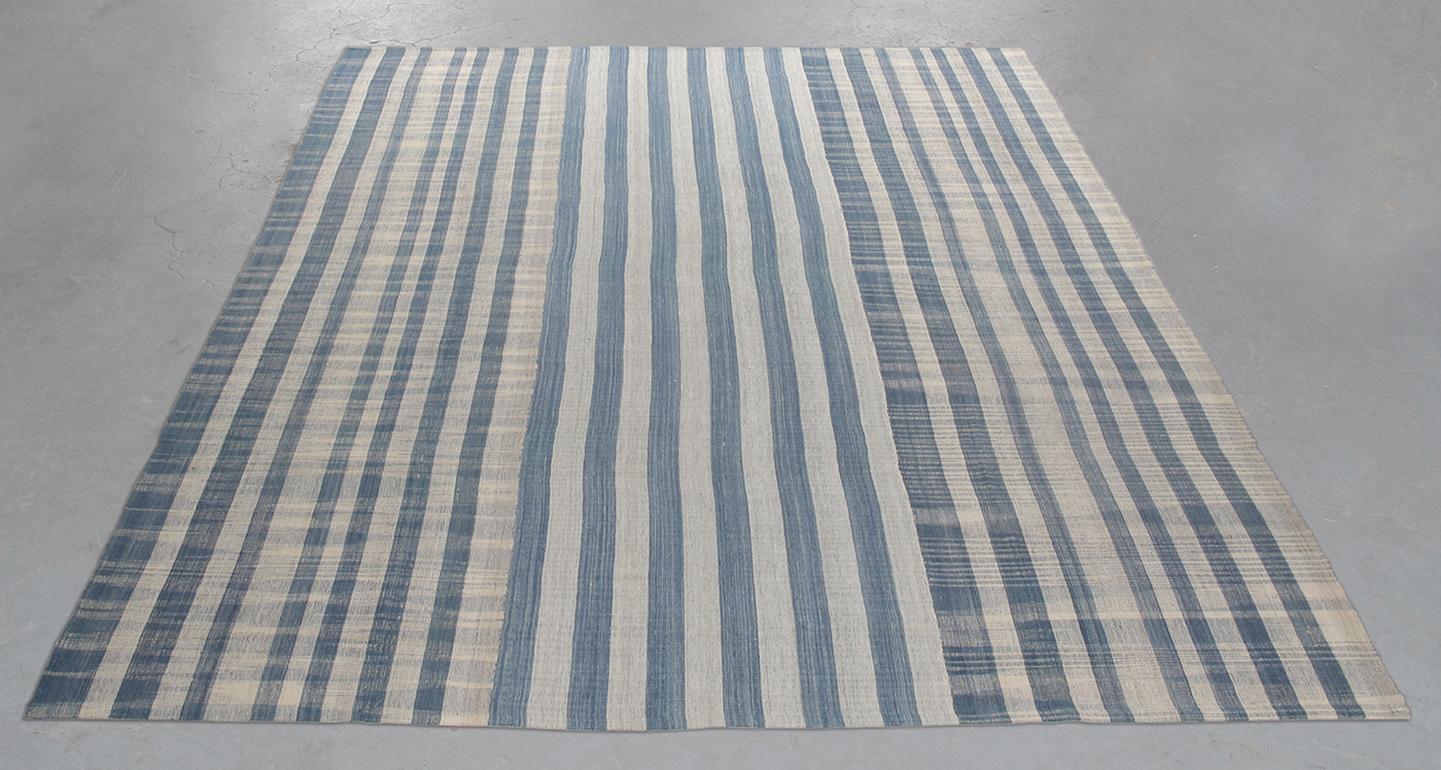 jacques striped handmade flatweave area rug in beige