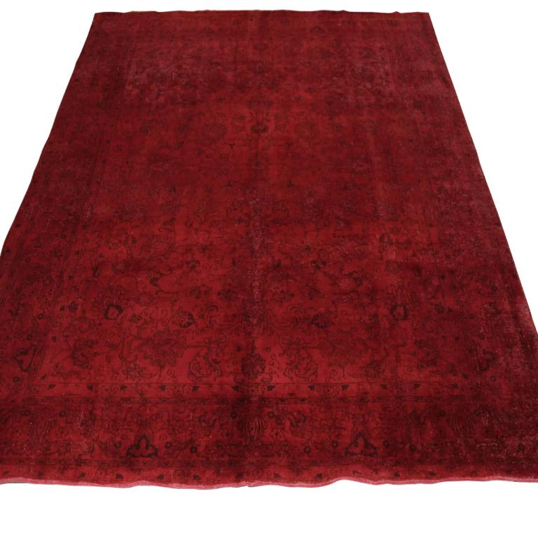 Persische Perserteppiche - rotes Wolldesign - 88918 im Zustand „Hervorragend“ im Angebot in Dallas, TX