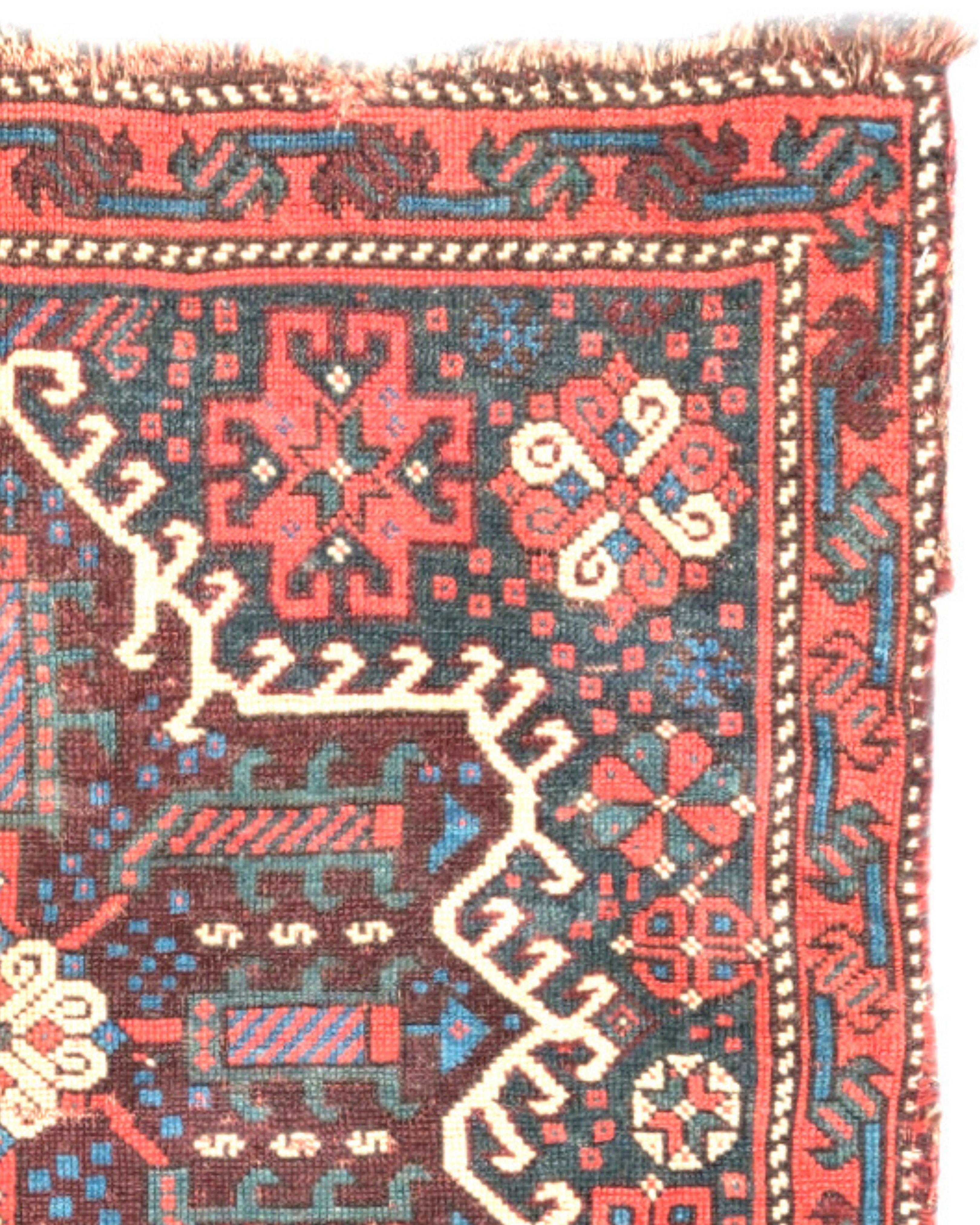 Hand-Knotted Antique Persian Qashqai Bagface, 19th Century For Sale