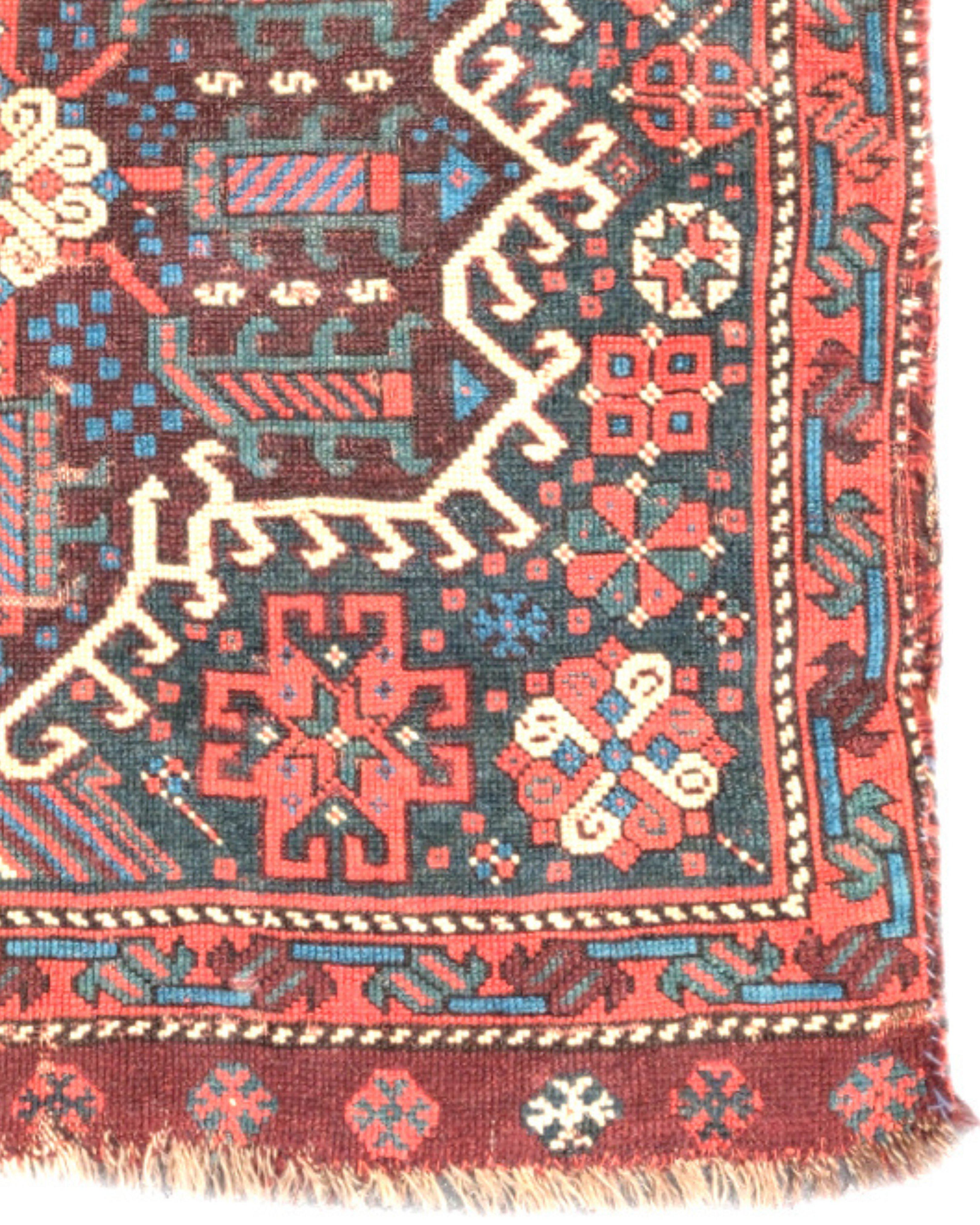 Antique Persian Qashqai Bagface, 19th Century For Sale 1