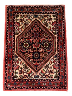 Persian Qashqai Hand-Knotted Prayer Mat Small Rug