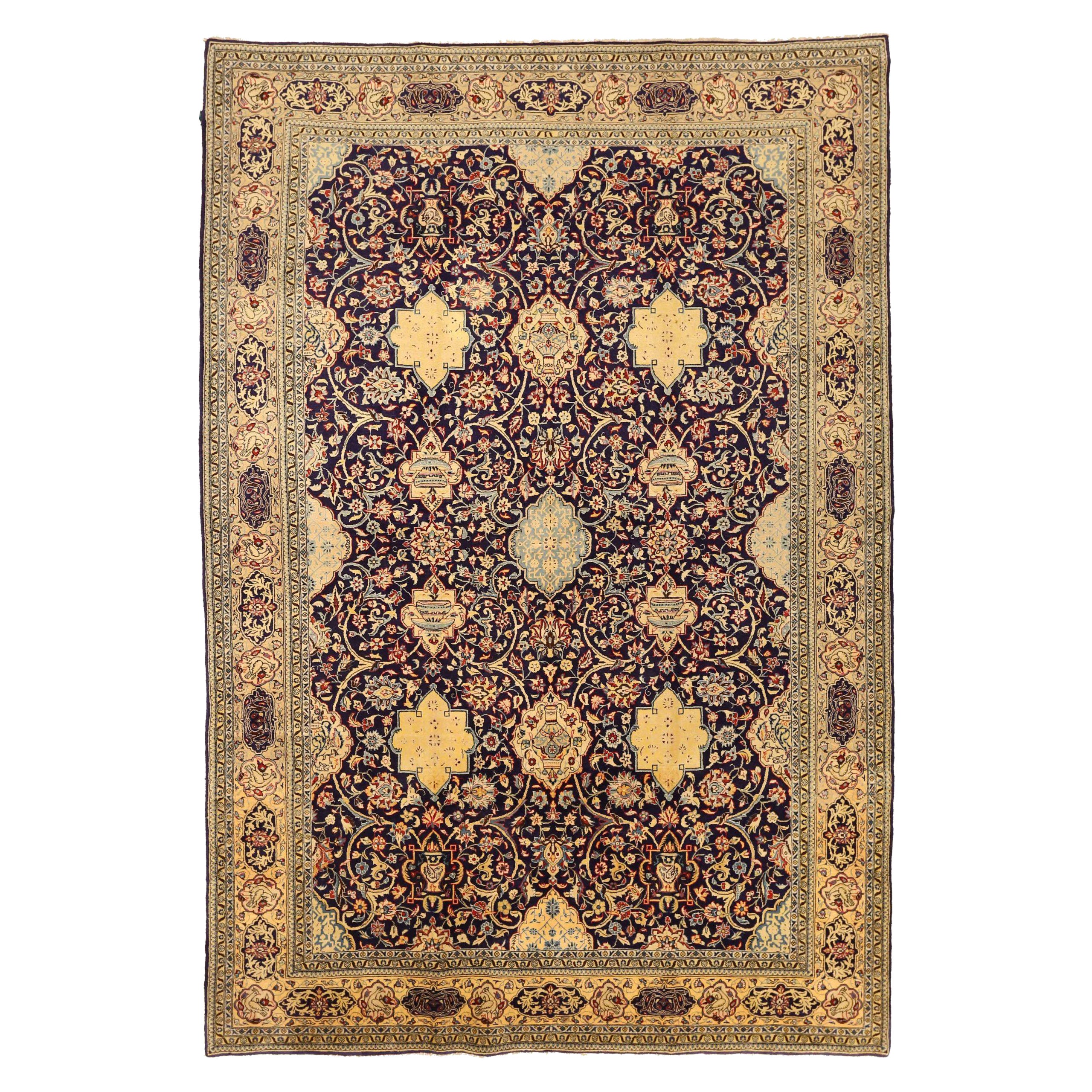 Tapis persans Qom - 10808