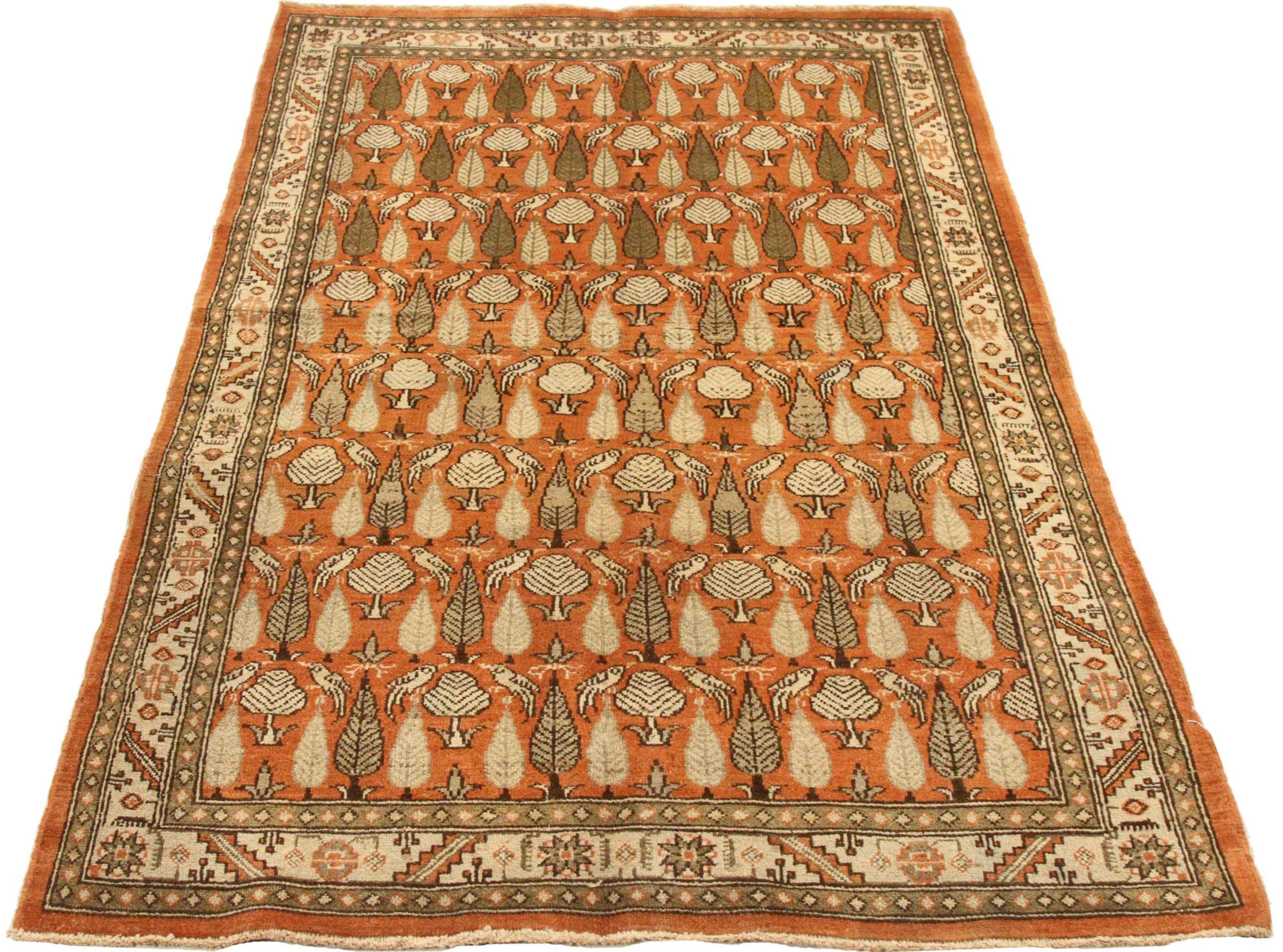Discover the elegance of Persian Qom featuring Small Rug in Circa 1880. Designed with Wool and GreenIvoryOrange, this exclusive design is perfect for enhancing your space.
