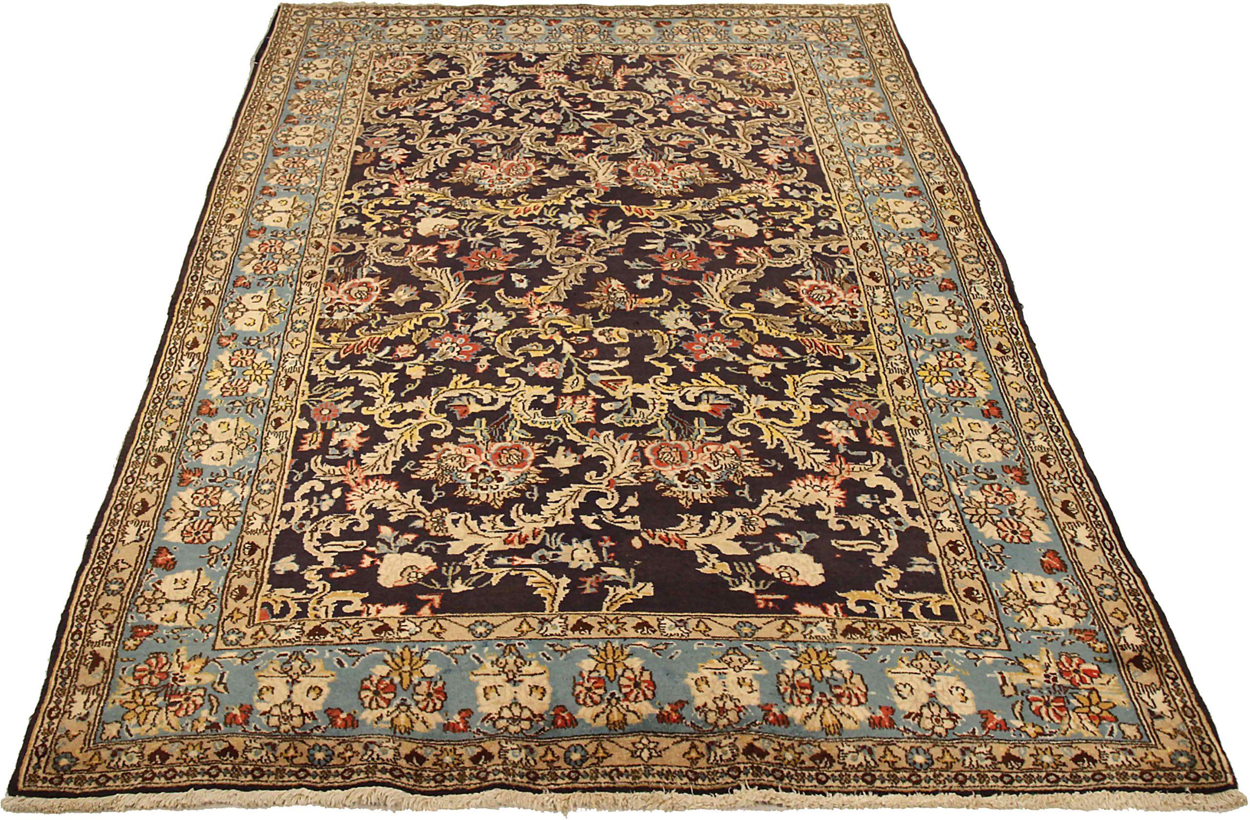 Discover the elegance of Persian Qom featuring Small Rug in Circa 1910. Designed with Wool and BlueBrownYellow, this exclusive design is perfect for enhancing your space.