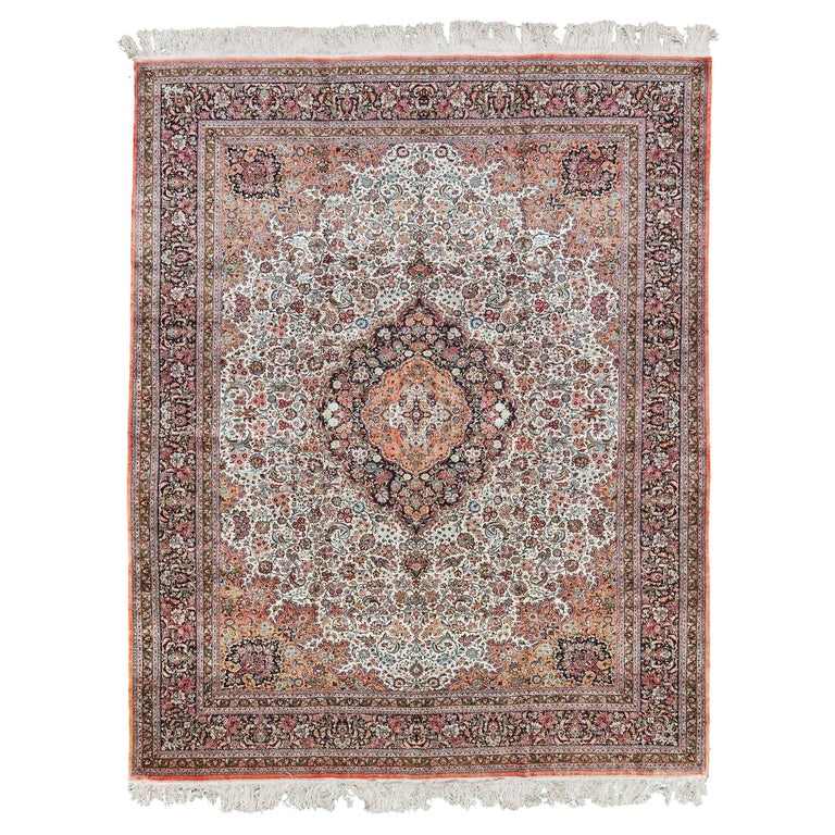 Persian Qum Silk Rug by Mehraban Rugs For Sale at 1stDibs