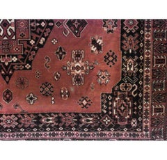 Persian Red and Blue Velvet Table Cover