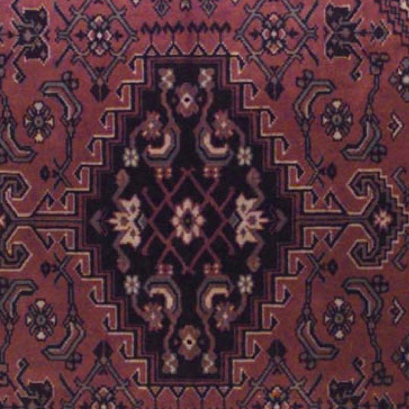Sconosciuto Copritavolo persiano in velluto rosso in vendita