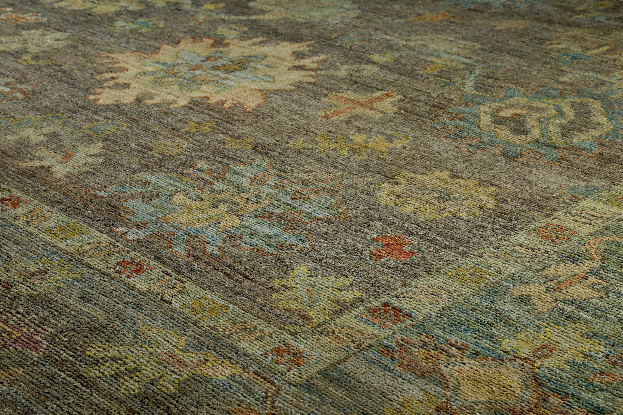 Asiatico Tappeti Persian Rose Collection'S Circa 1990 - Lana Blu Marrone Verde - 89077 in vendita