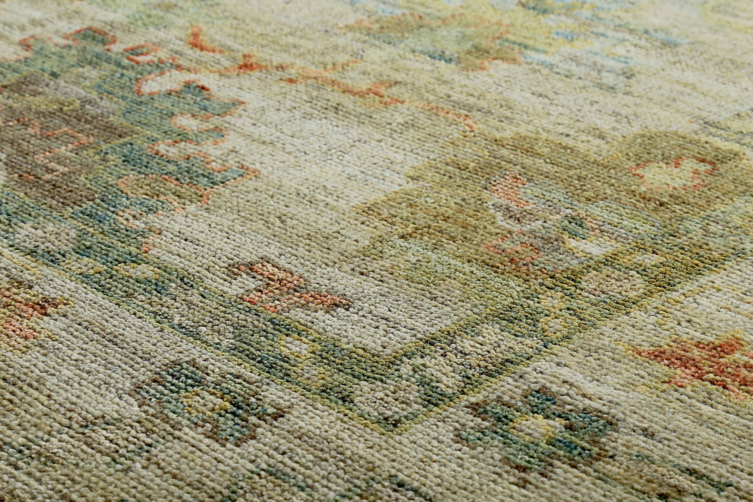 Asiatico Tappeti Persian Rose Collection'S Circa 1990 - Lana Blu Verde Avorio - 89080 in vendita