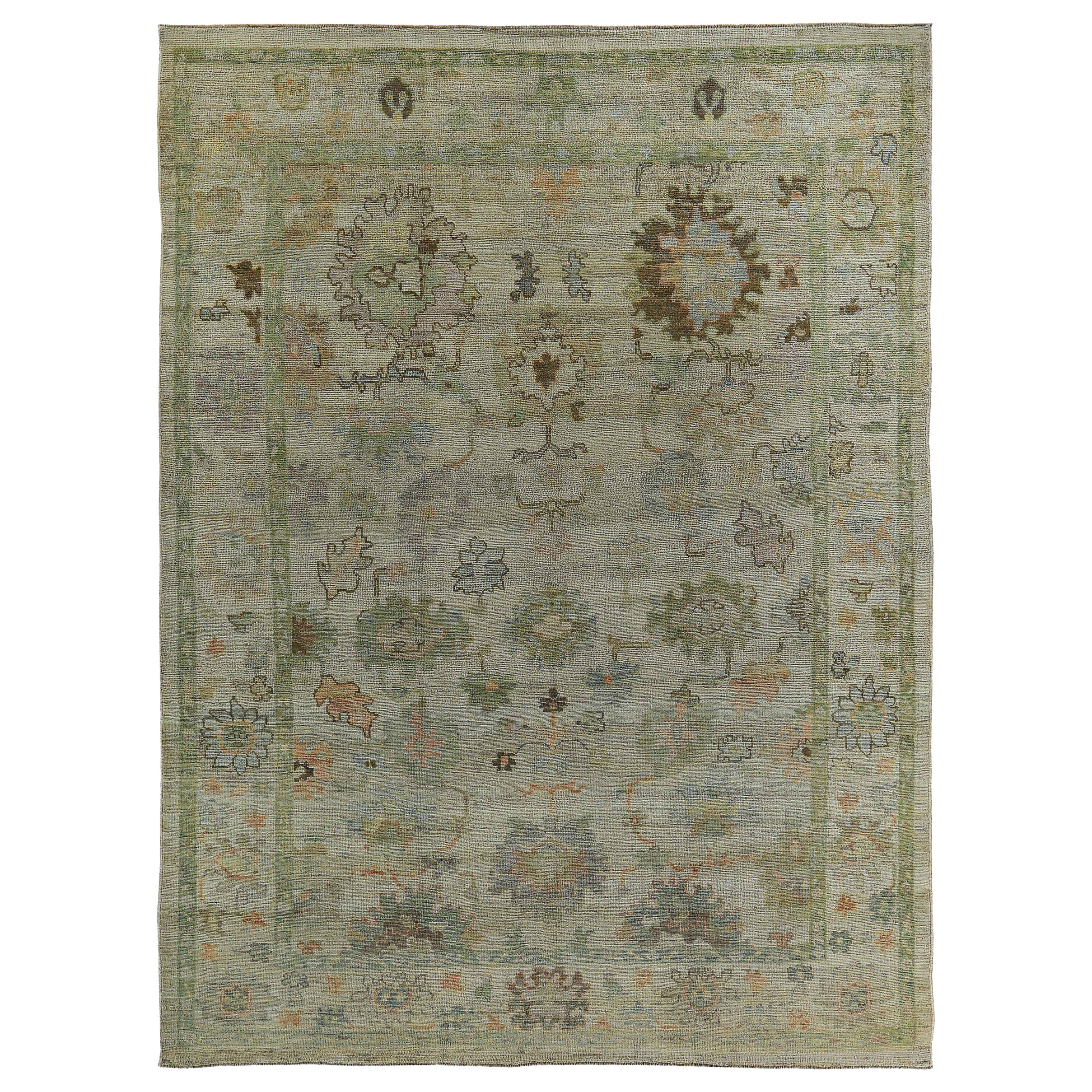 Tappeti Persian Rose Collection'S Circa 1990 - Lana Blu Verde Avorio - 89080