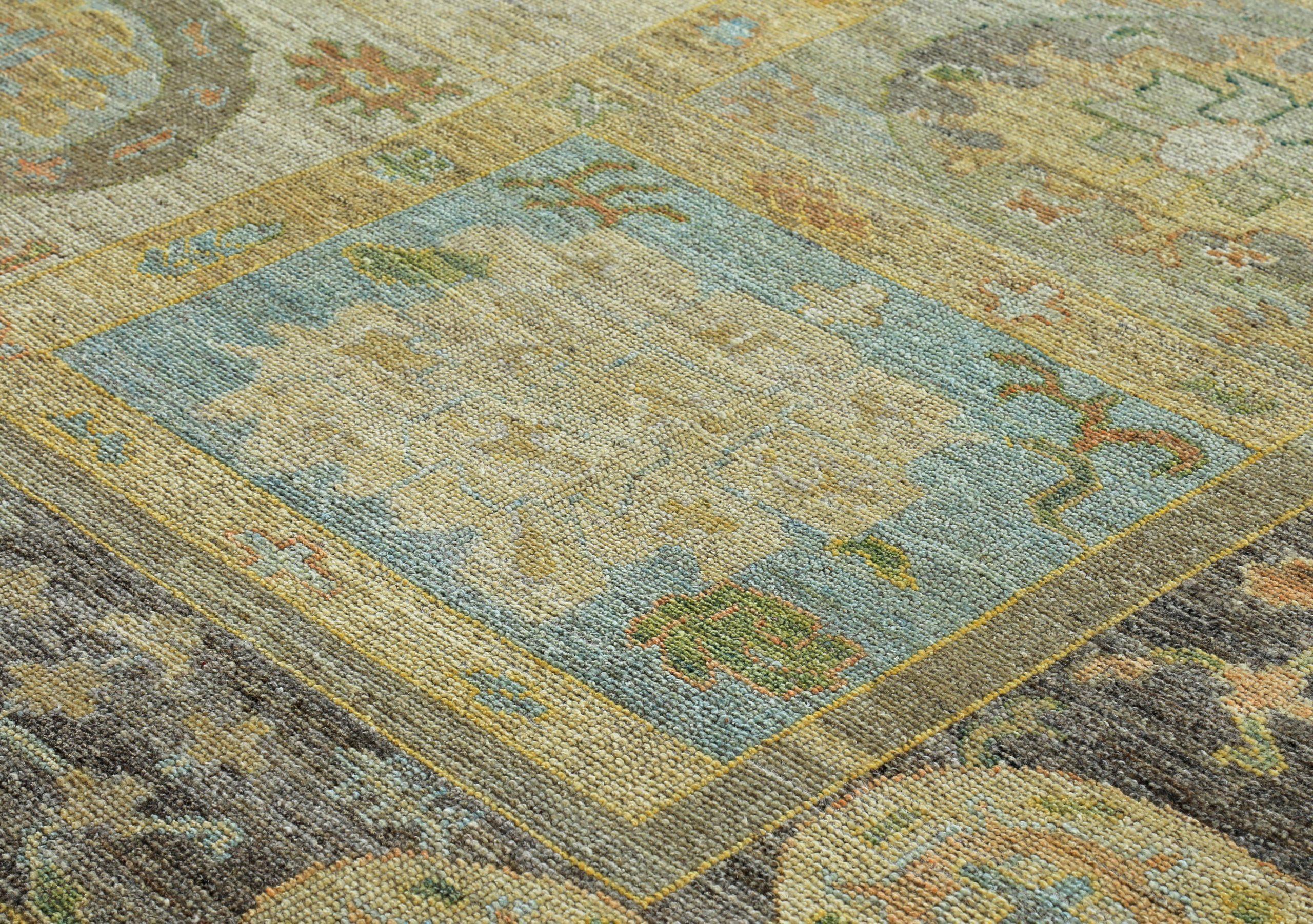 XX secolo Tappeti Persian Rose Collection'S Circa 1990 - Lana Blu Verde Giallo - 89569 in vendita