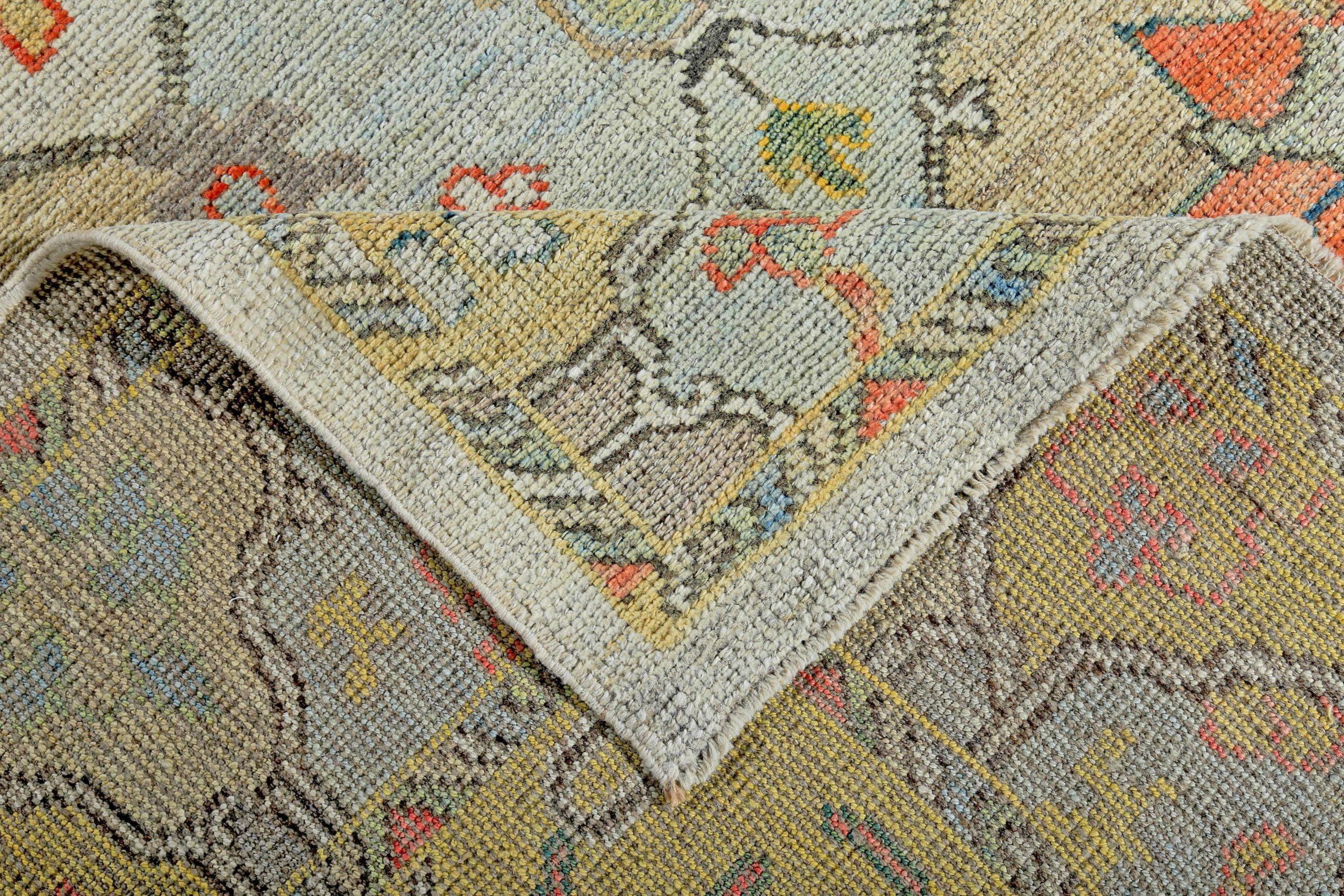 XX secolo Tappeti Persian Rose Collection'S Circa 1990 - Lana Blu Avorio Giallo - 89197 in vendita