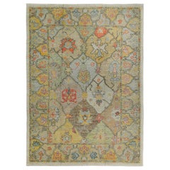 Tappeti Persian Rose Collection'S Circa 1990 - Lana Blu Avorio Giallo - 89197