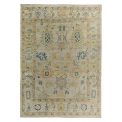 Tappeti Persian Rose Collection'S Circa 1990 - Lana Blu Avorio Giallo - 89288